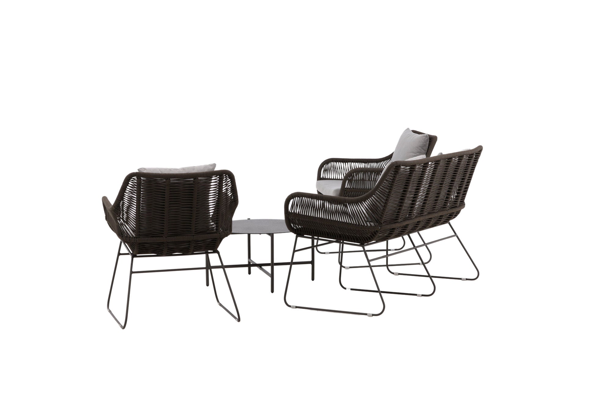 Venture Home Davao Loungeset Steel - Dark grey / Brown