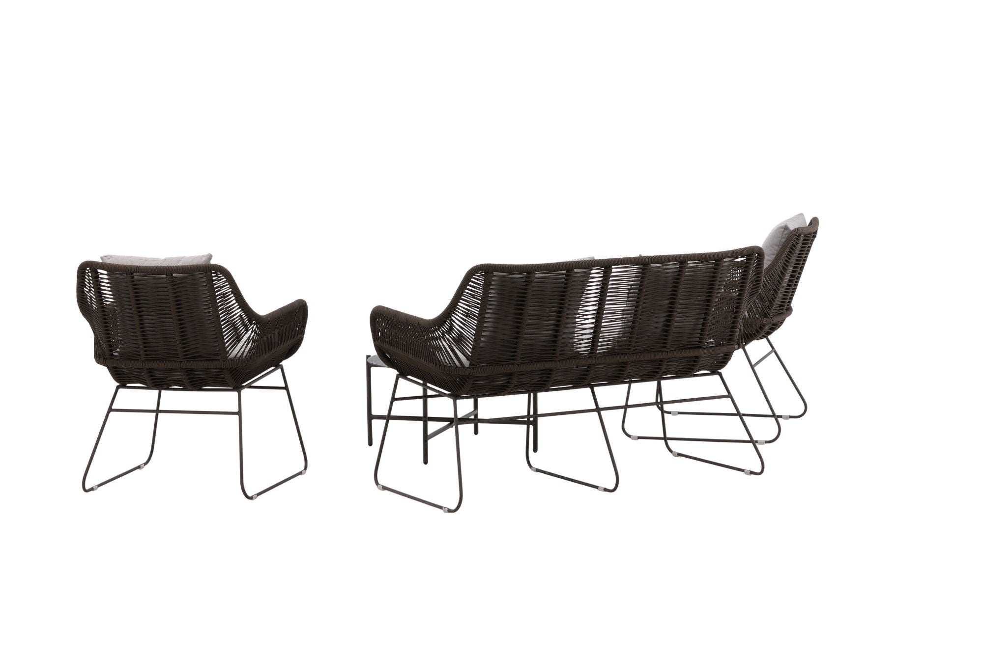 Venture Home Davao Loungeset Steel - Dark grey / Brown