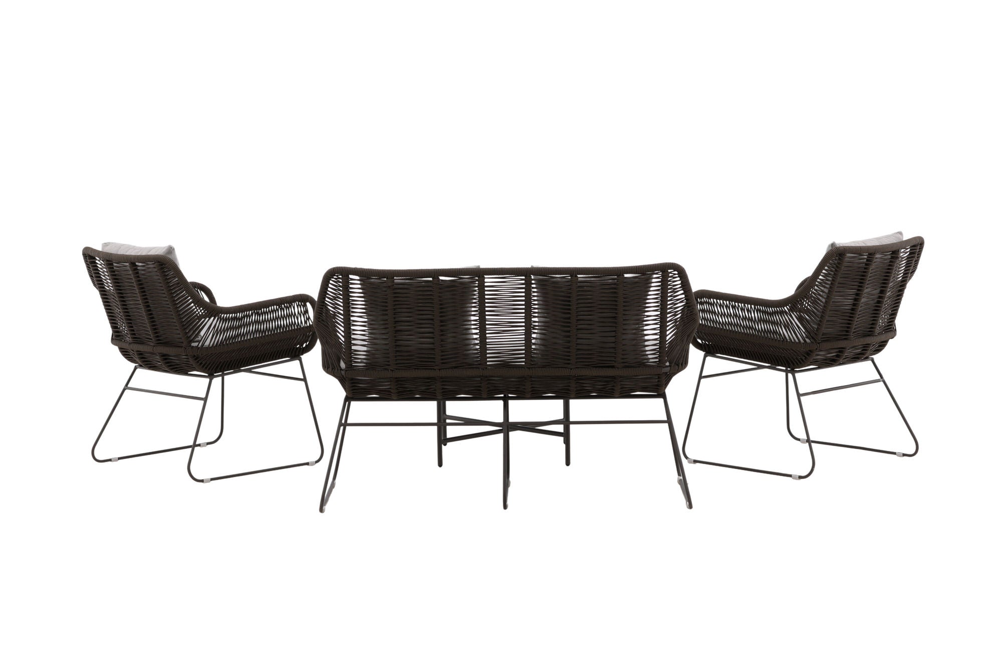 Venture Home Davao Loungeset Steel - Dark grey / Brown