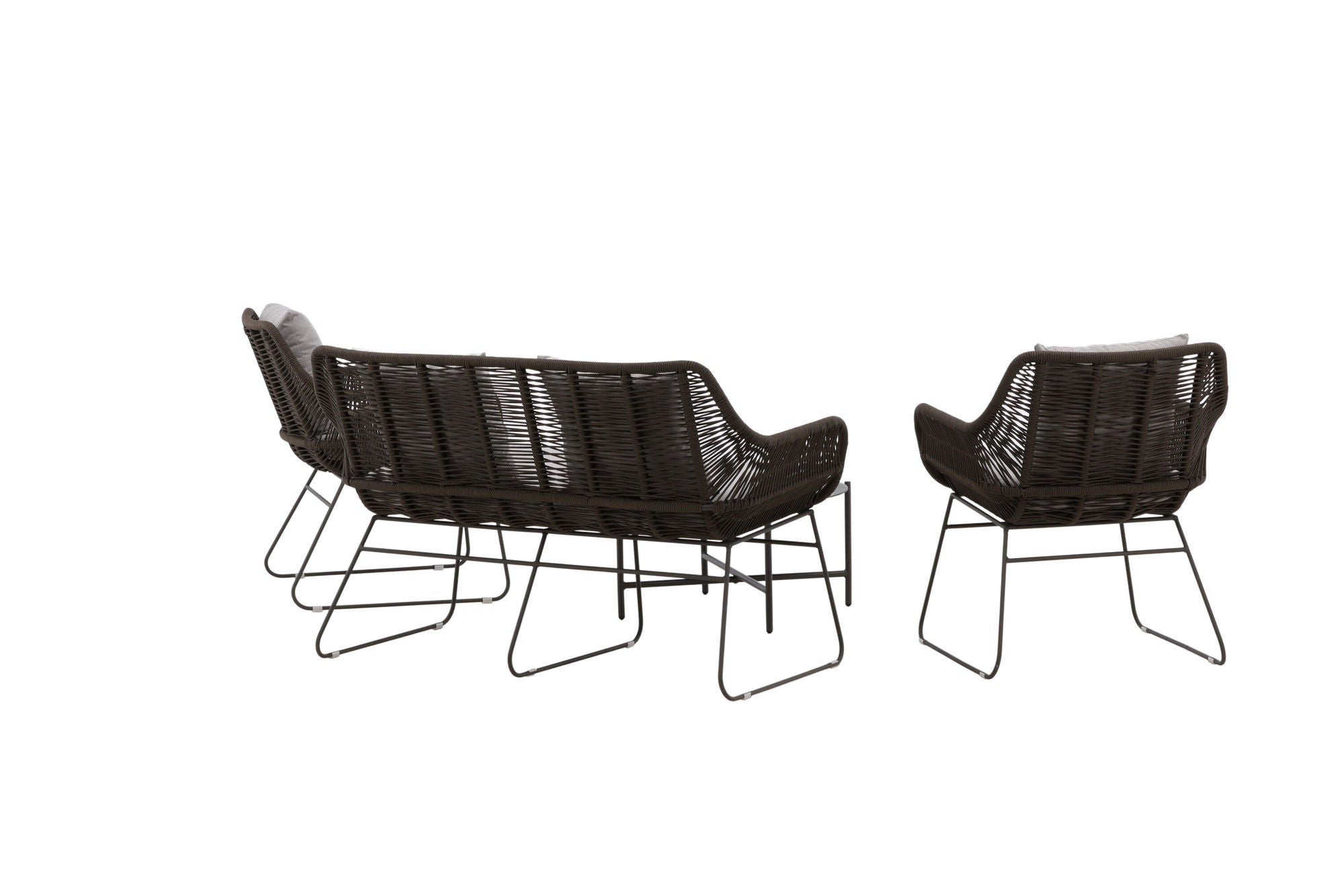 Venture Home Davao Loungeset Steel - Dark grey / Brown