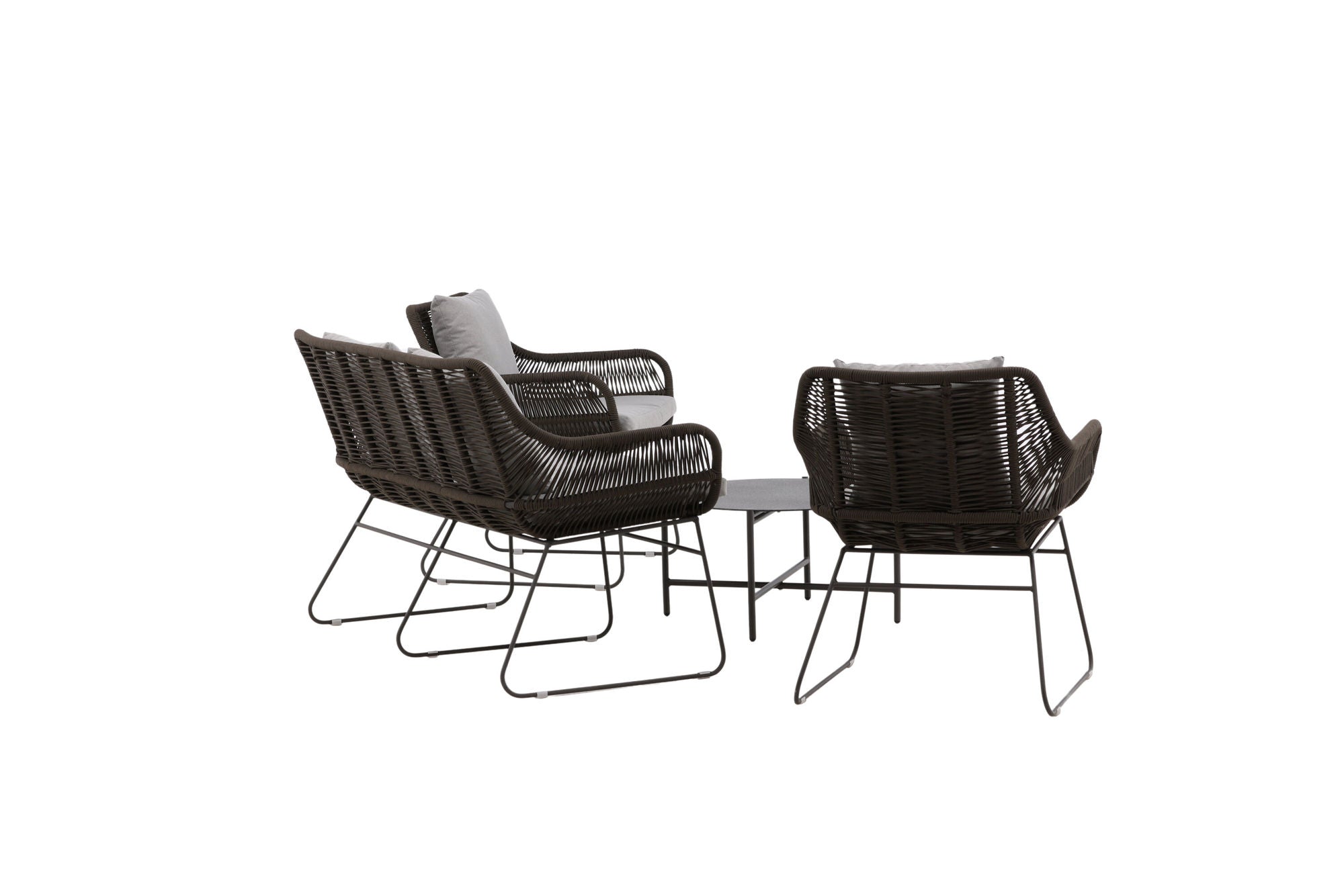 Venture Home Davao Loungeset Steel - Dark grey / Brown