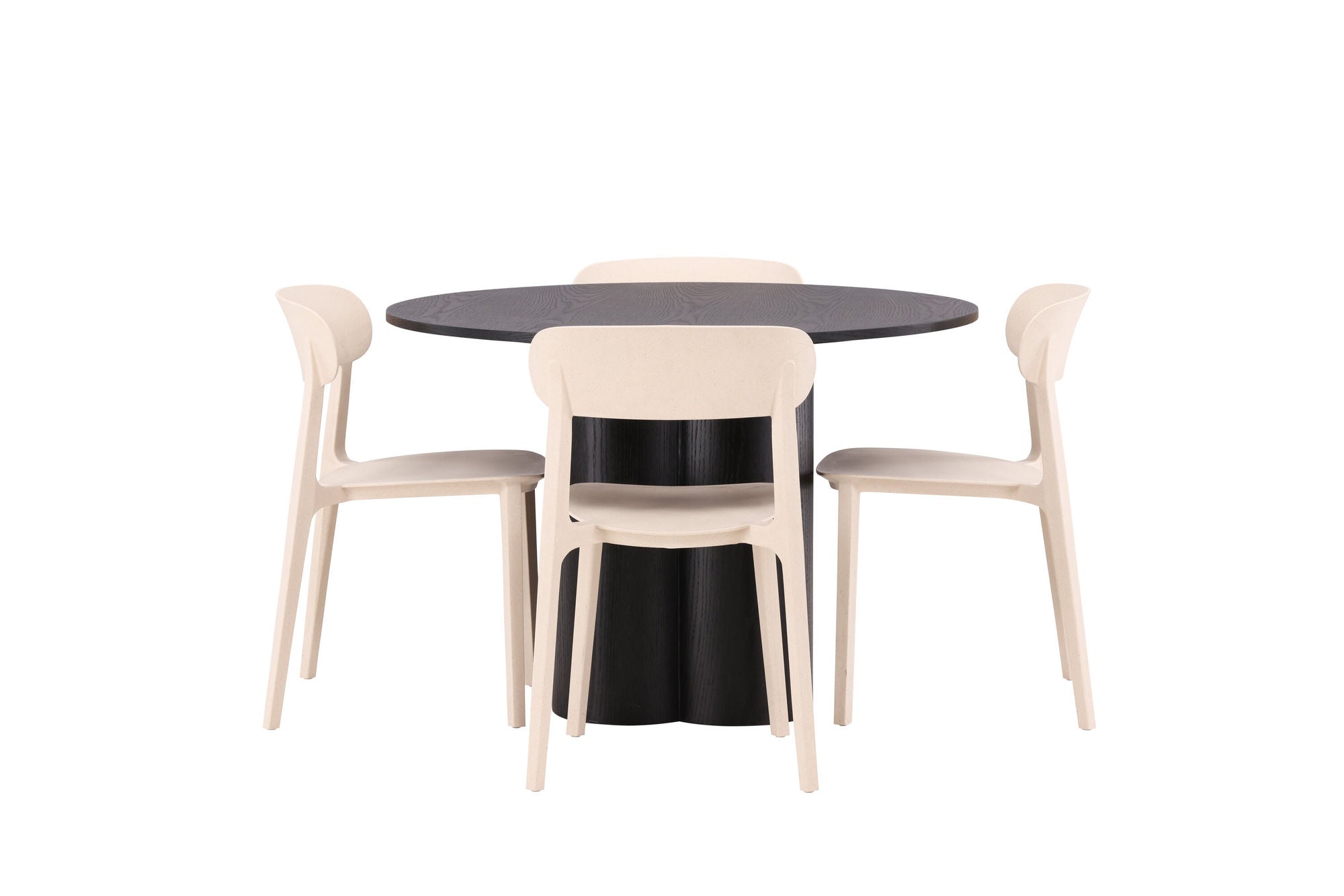 Venture Home OliviaDiningbord-Black/BlackVeneer+ÅstolDiningstol-NatureWoodplasticcomposite_4