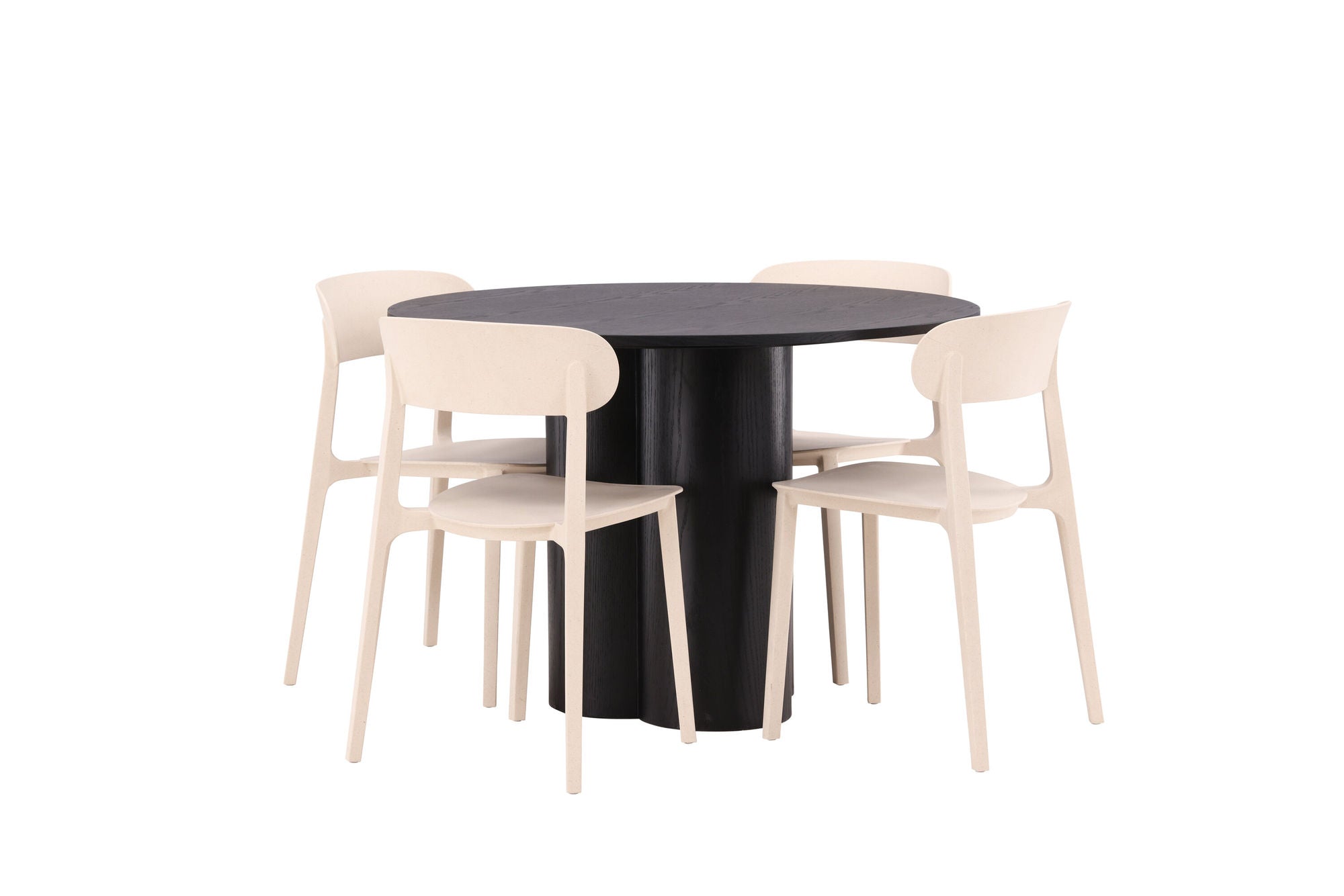 Venture Home OliviaDiningbord-Black/BlackVeneer+ÅstolDiningstol-NatureWoodplasticcomposite_4