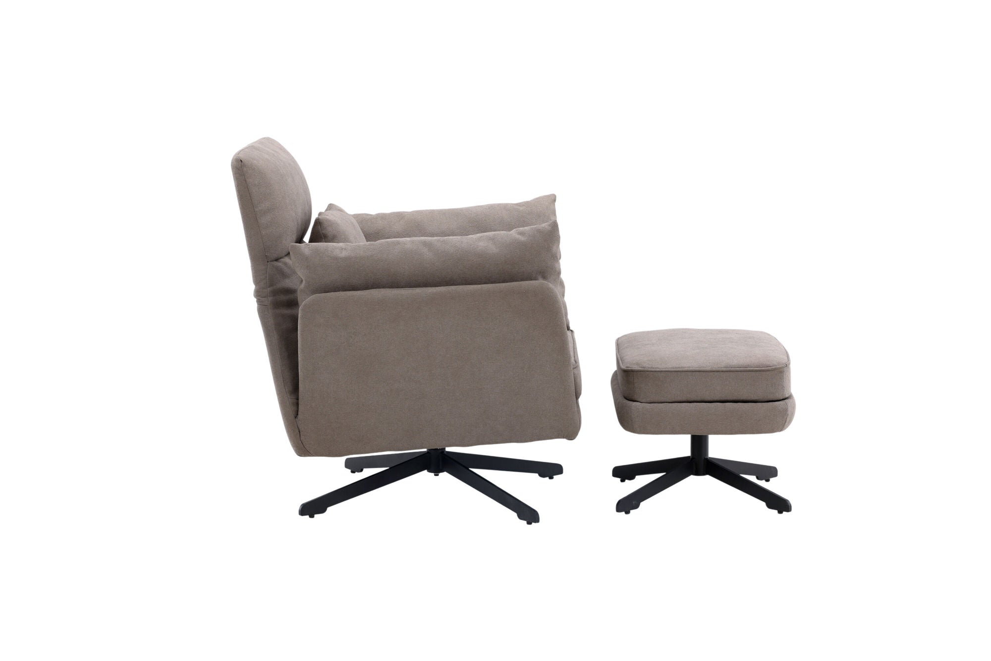 Venture Home Madrid Single Sofa - Black / Grey Boucle