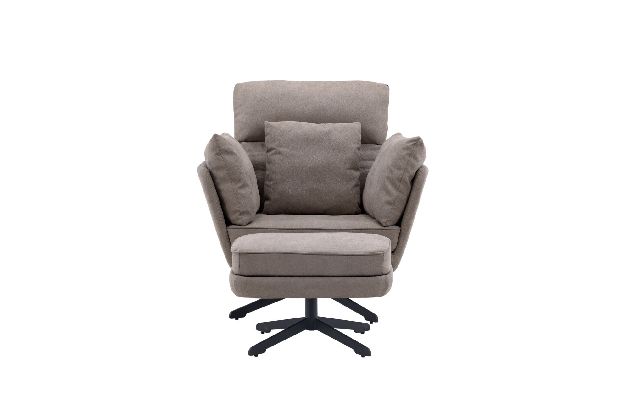 Venture Home Madrid Single Sofa - Black / Grey Boucle