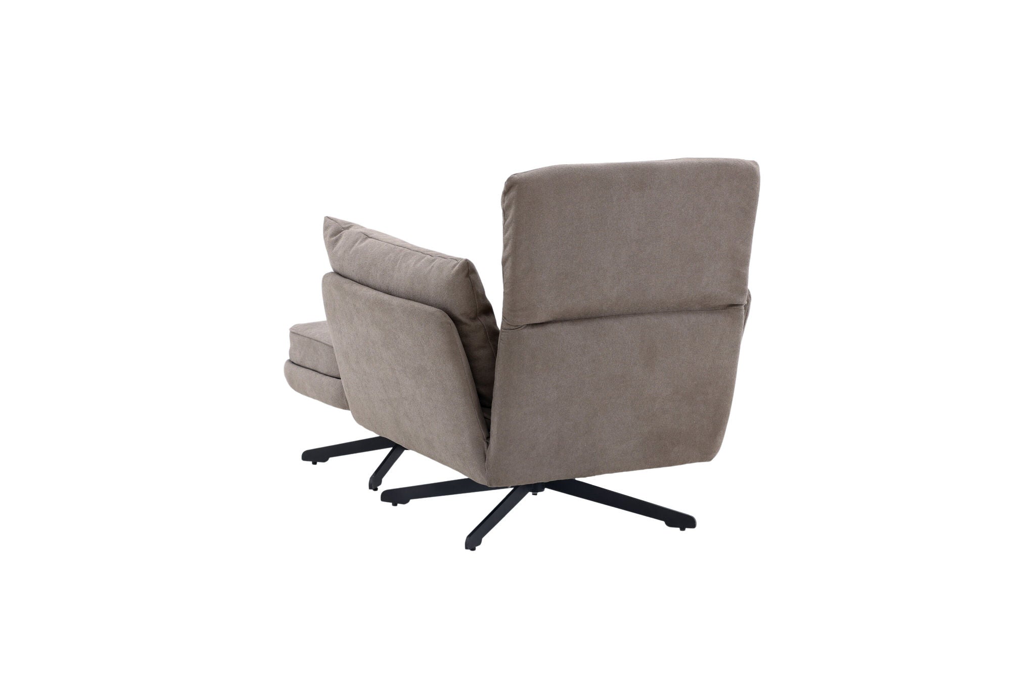 Venture Home Madrid Single Sofa - Black / Grey Boucle