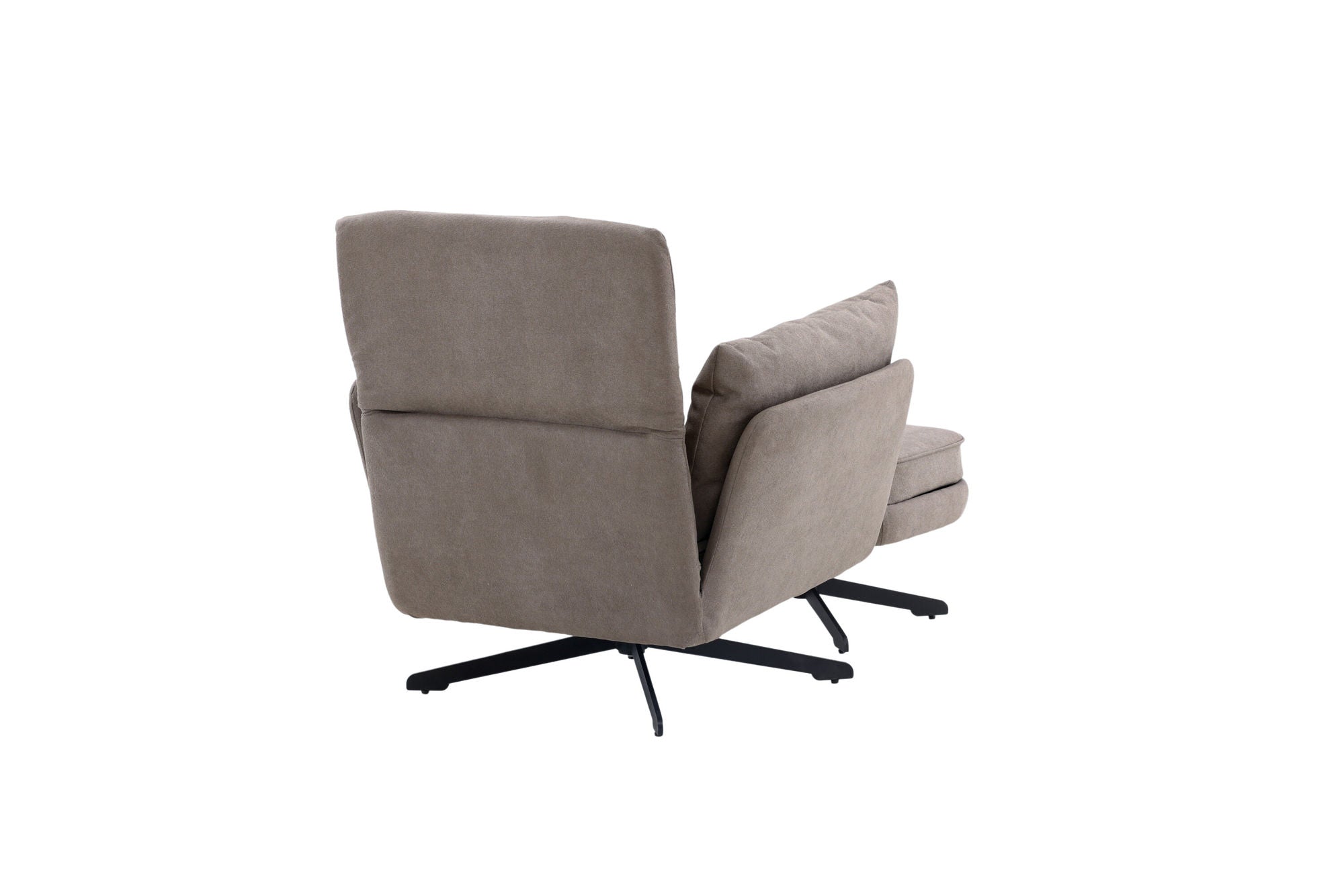 Venture Home Madrid Single Sofa - Black / Grey Boucle
