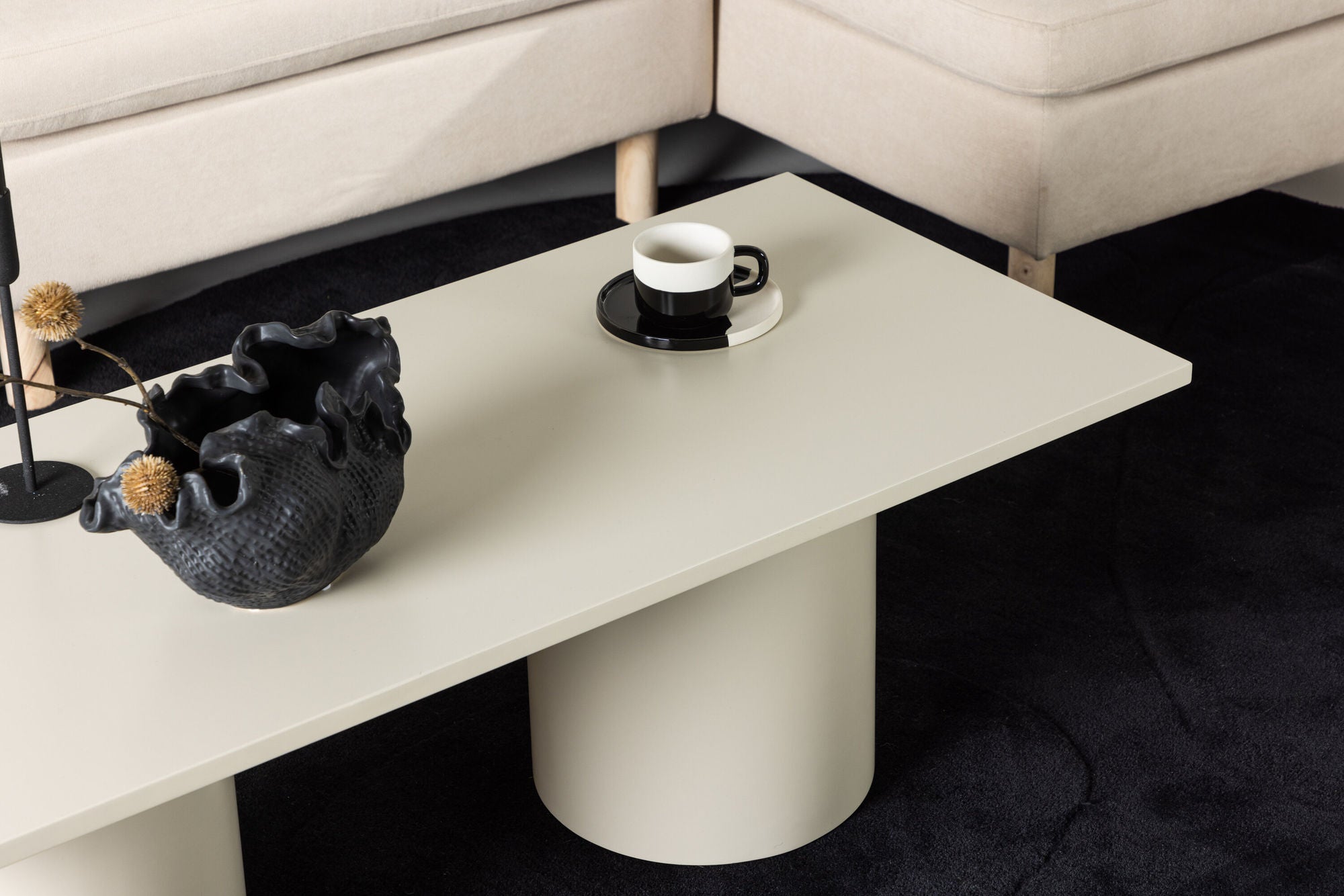 Venture Home Sandvika Sofa bord - Beige / Glossy