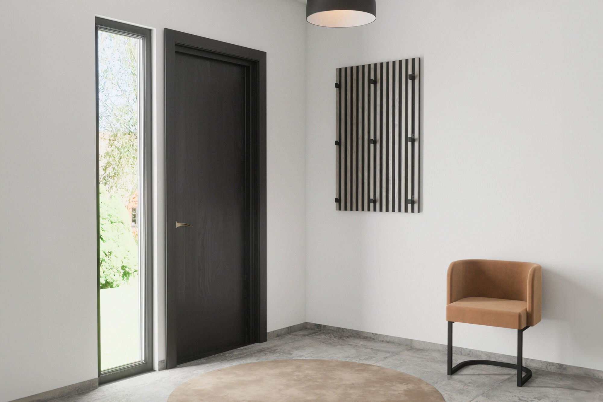 Venture Home Nimes Industrial Wall 73x3x114cm  - Black/Whitewash /  MDF