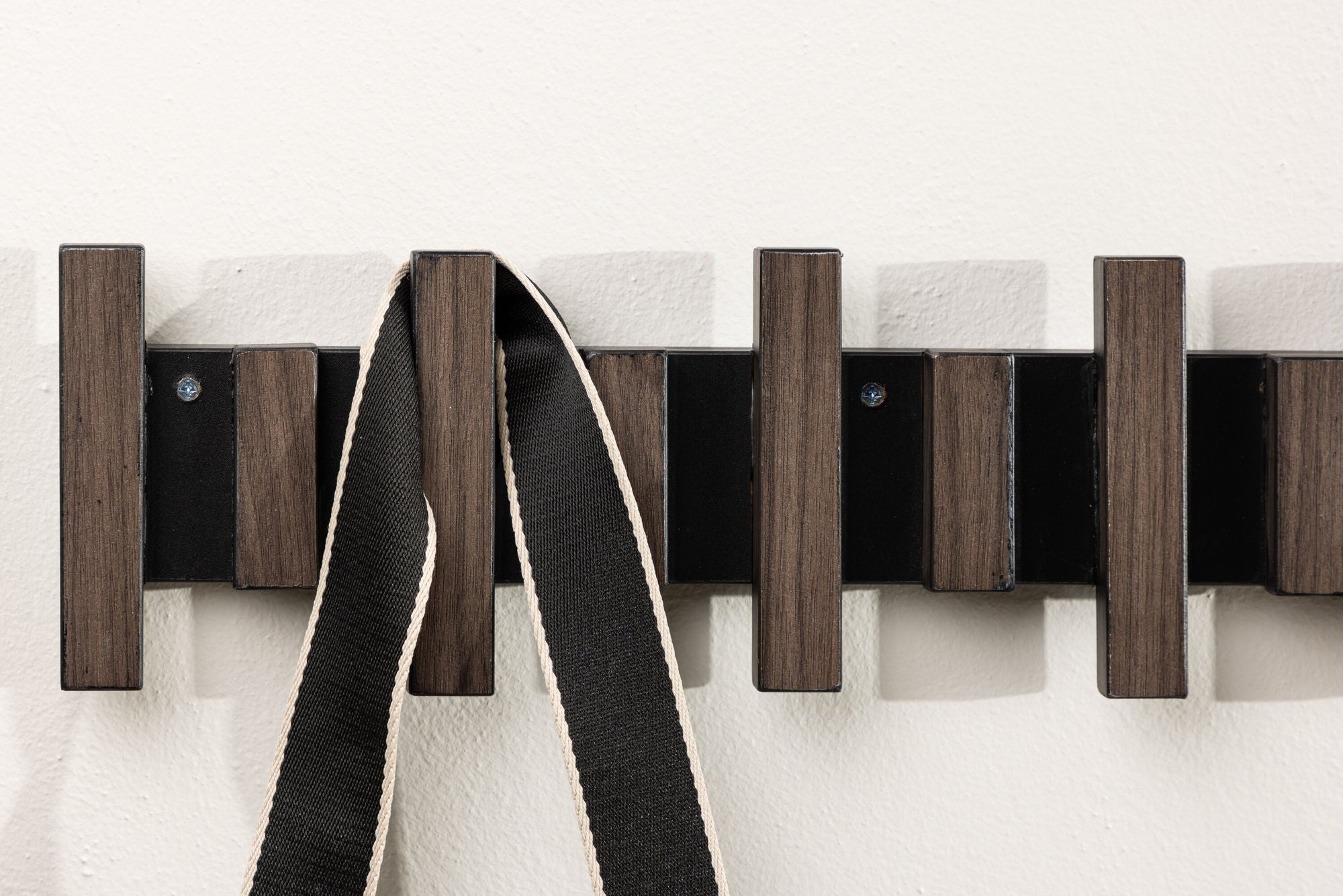 Venture Home Nimes Wall Hat Rack 75x3,5x13cm - Black/Mocca /  MDF