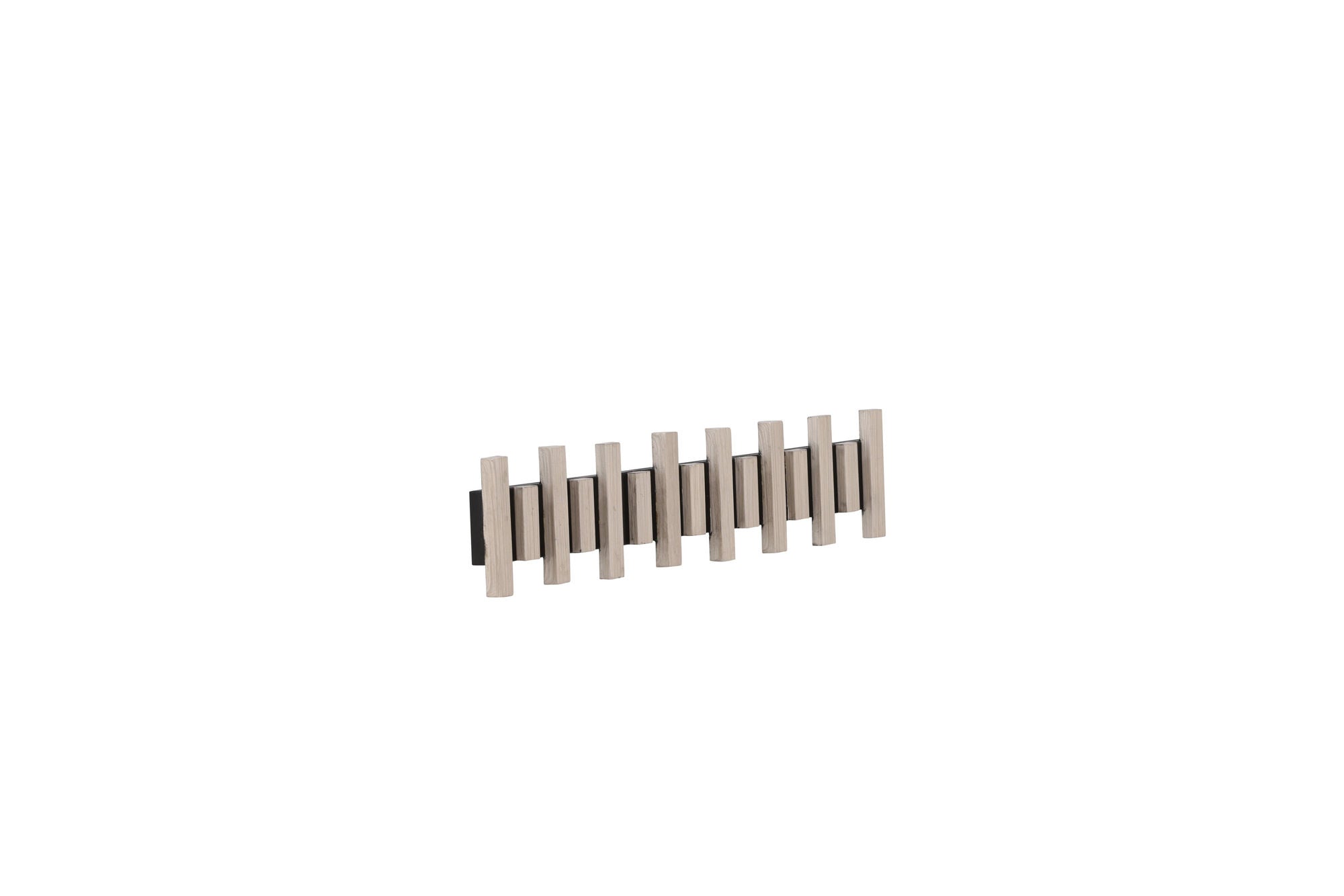 Venture Home Nimes Wall Hat Rack 75x3,5x13cm - Black/whitewash /  MDF