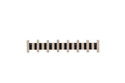 Venture Home Nimes Wall Hat Rack 75x3,5x13cm - Black/whitewash /  MDF