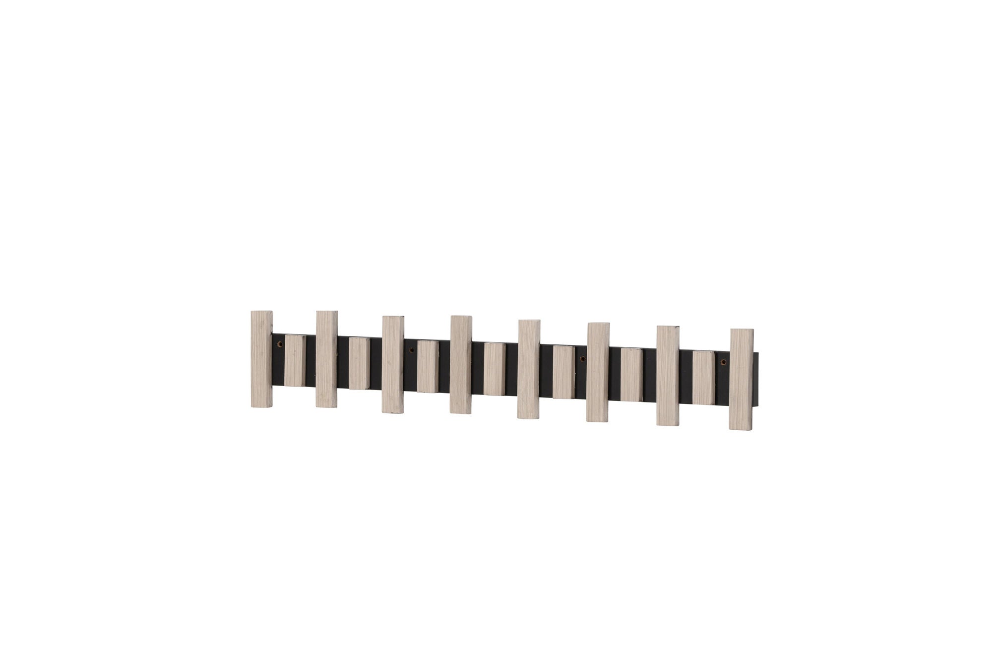 Venture Home Nimes Wall Hat Rack 75x3,5x13cm - Black/whitewash /  MDF