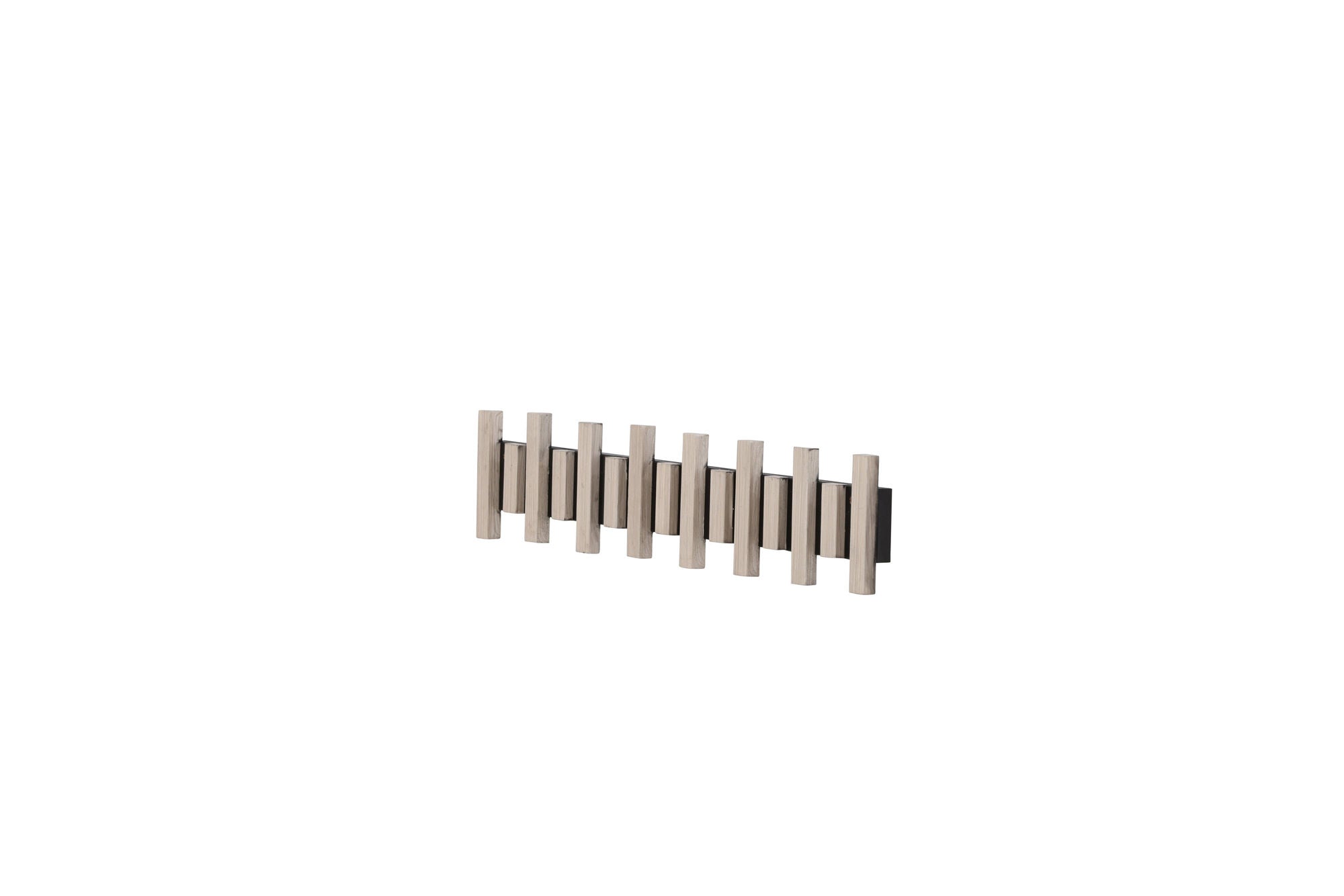 Venture Home Nimes Wall Hat Rack 75x3,5x13cm - Black/whitewash /  MDF