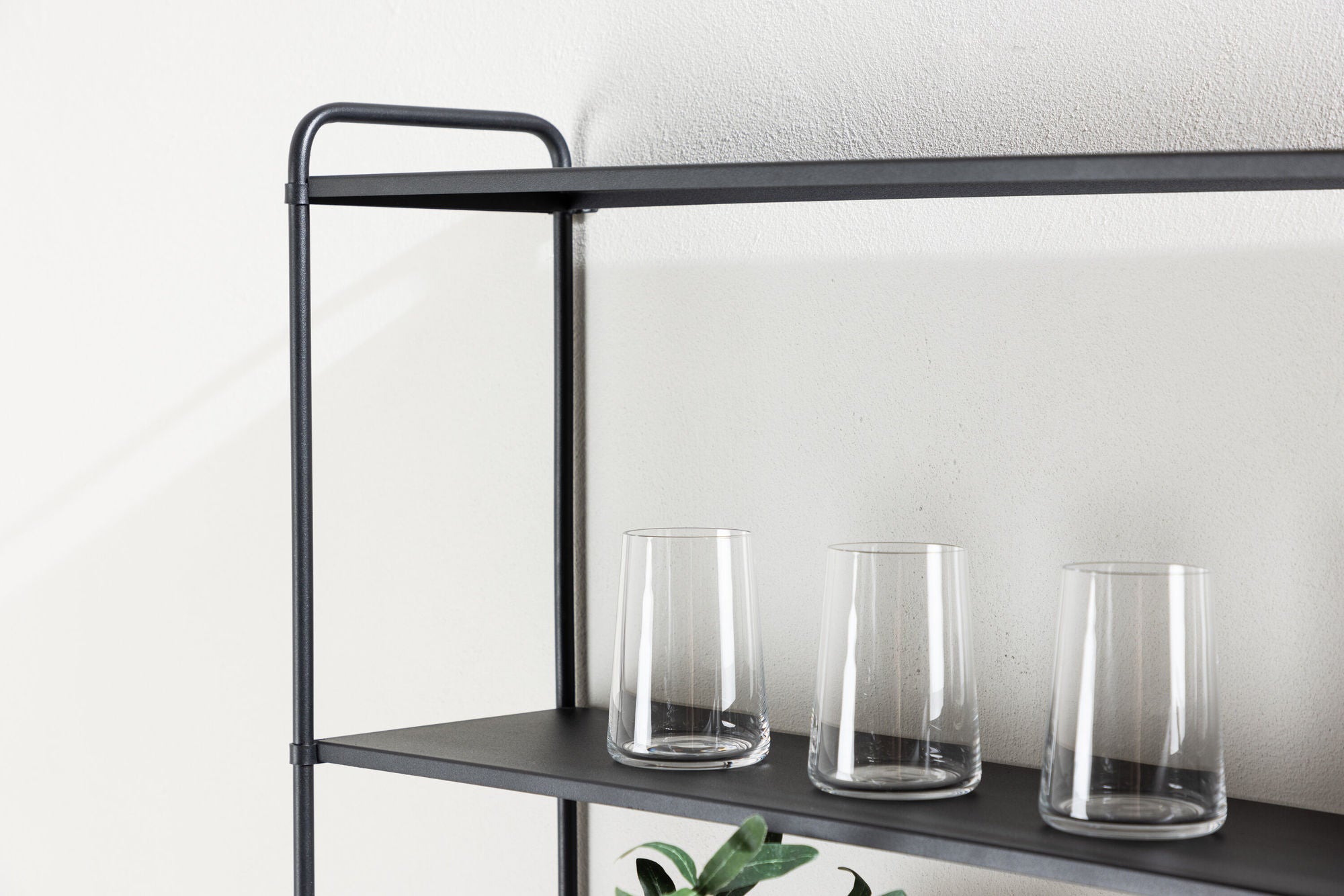 Venture Home Lyon Wall reol - Black / Powder coated Iron