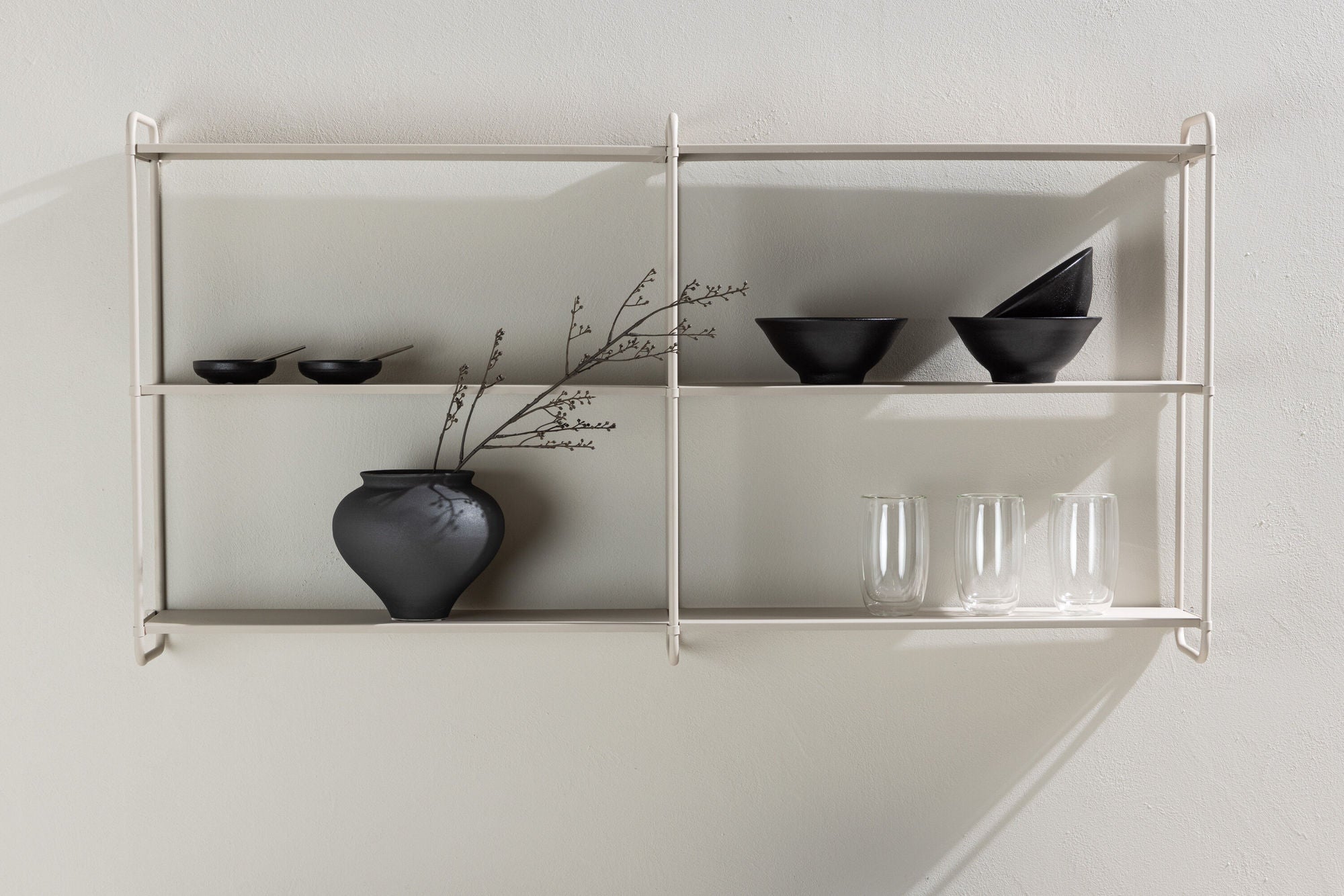 Venture Home Lyon Wall reol - Beige / Powder coated Iron