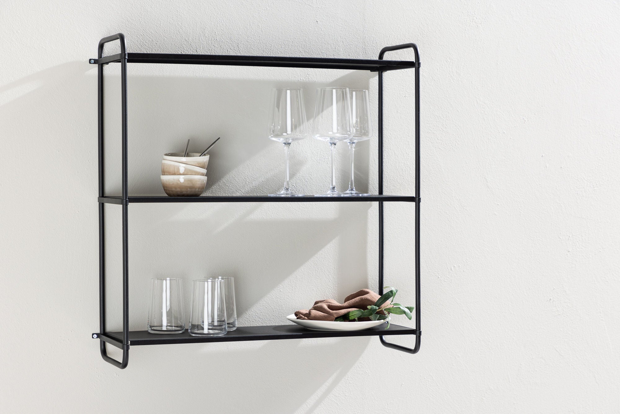 Venture Home Lyon Wall reol - Black / Powder coated Iron