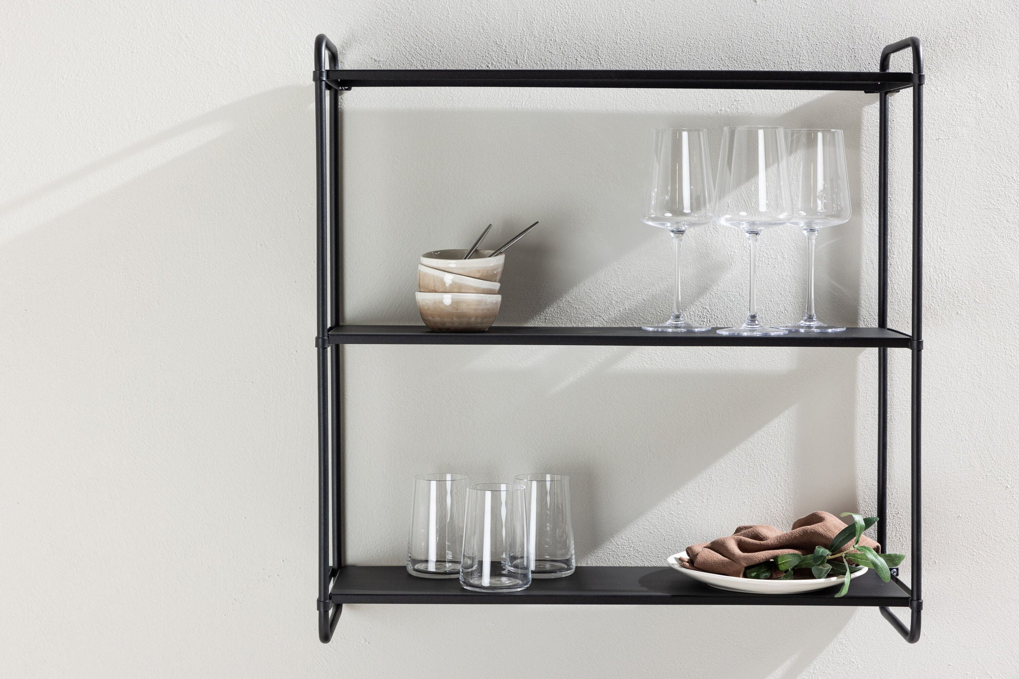 Venture Home Lyon Wall reol - Black / Powder coated Iron