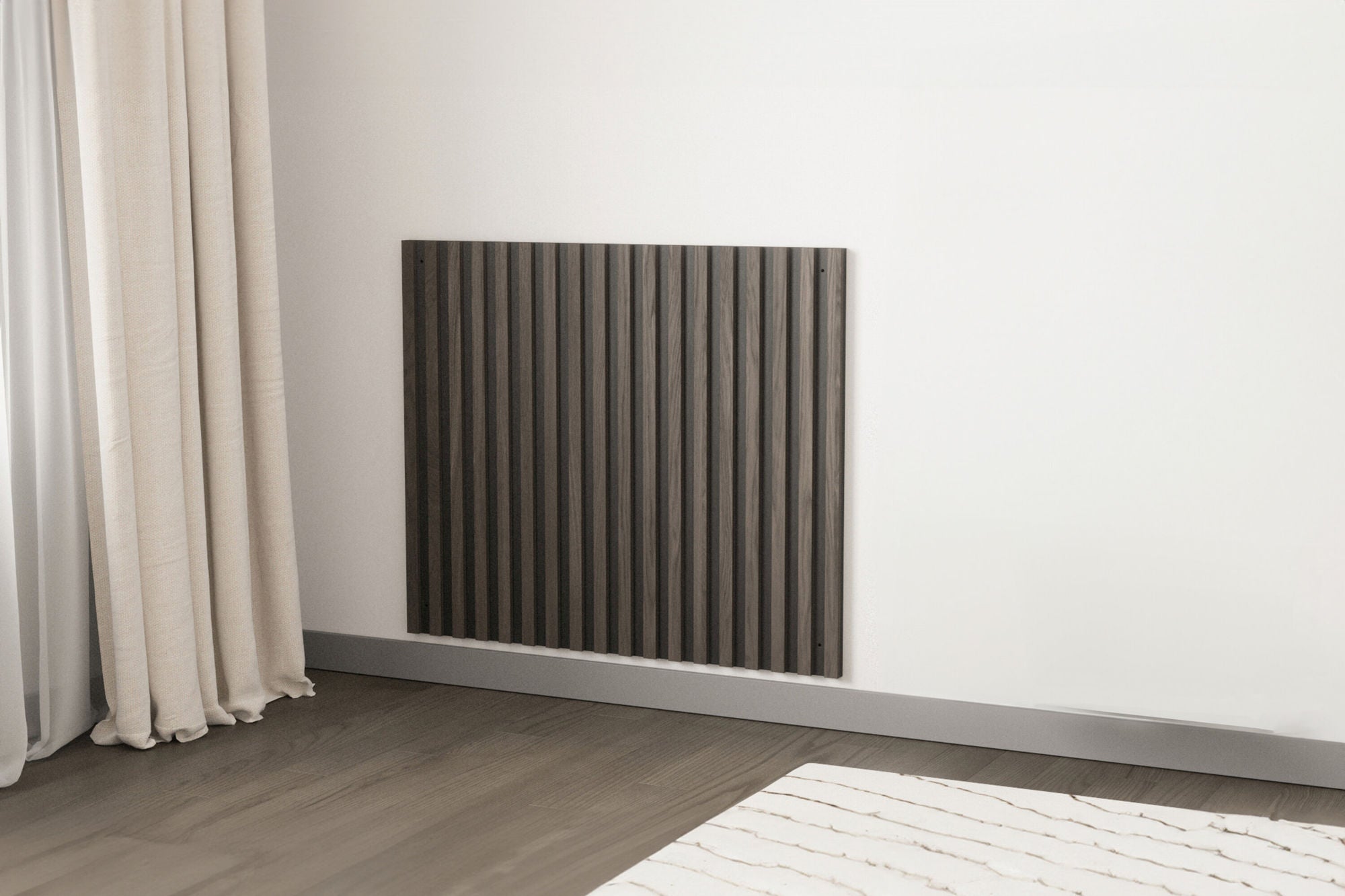 Venture Home Pau Wall Panel- Bed Headboard W94,5 x H80 x D2,8 - Black/Mocca /  MDF