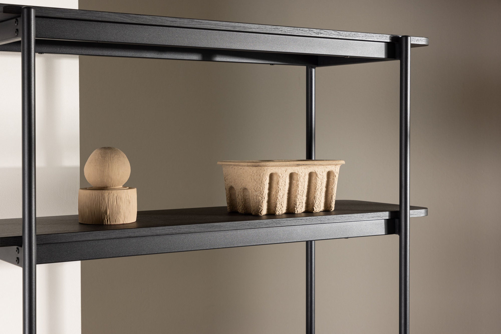 Vind Heim reol 190 cm - Black / Black FSC 100%