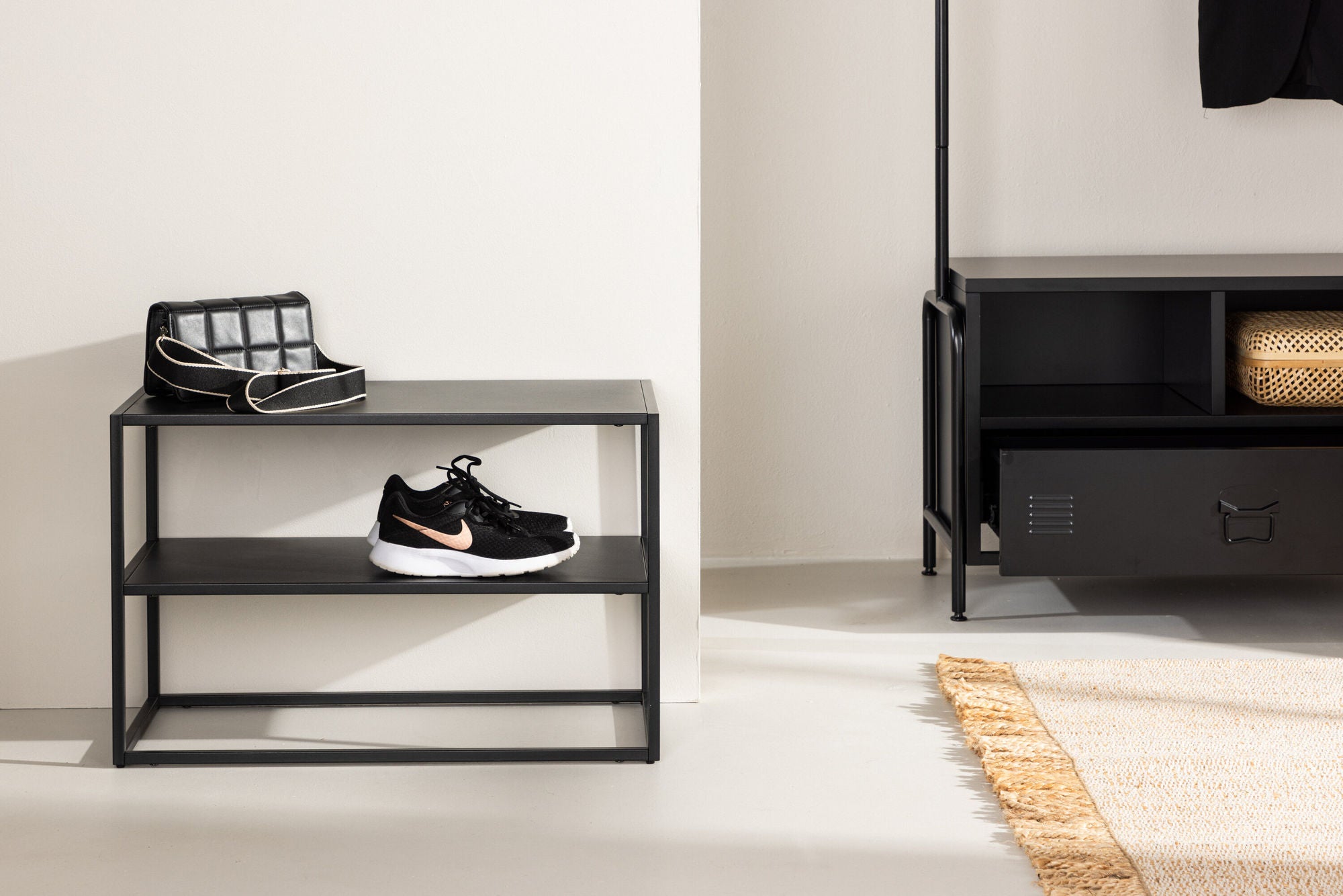 Venture Home Curitiba Shoe skab - Black / Black