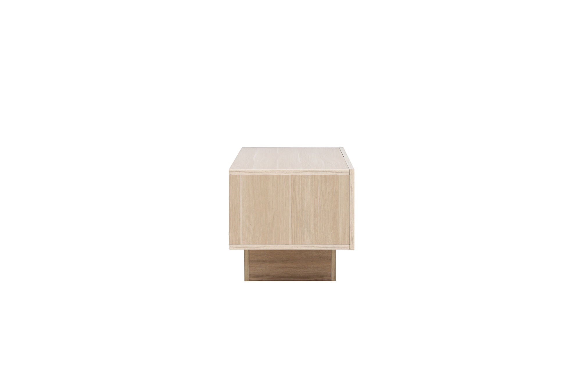 Venture Home Cuenca TV bænk - Whitewash / Clear glass Melamine/Glass