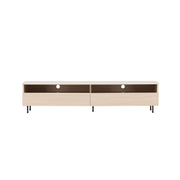 Venture Home Navarra TV bænk - Matte black / Whitewash