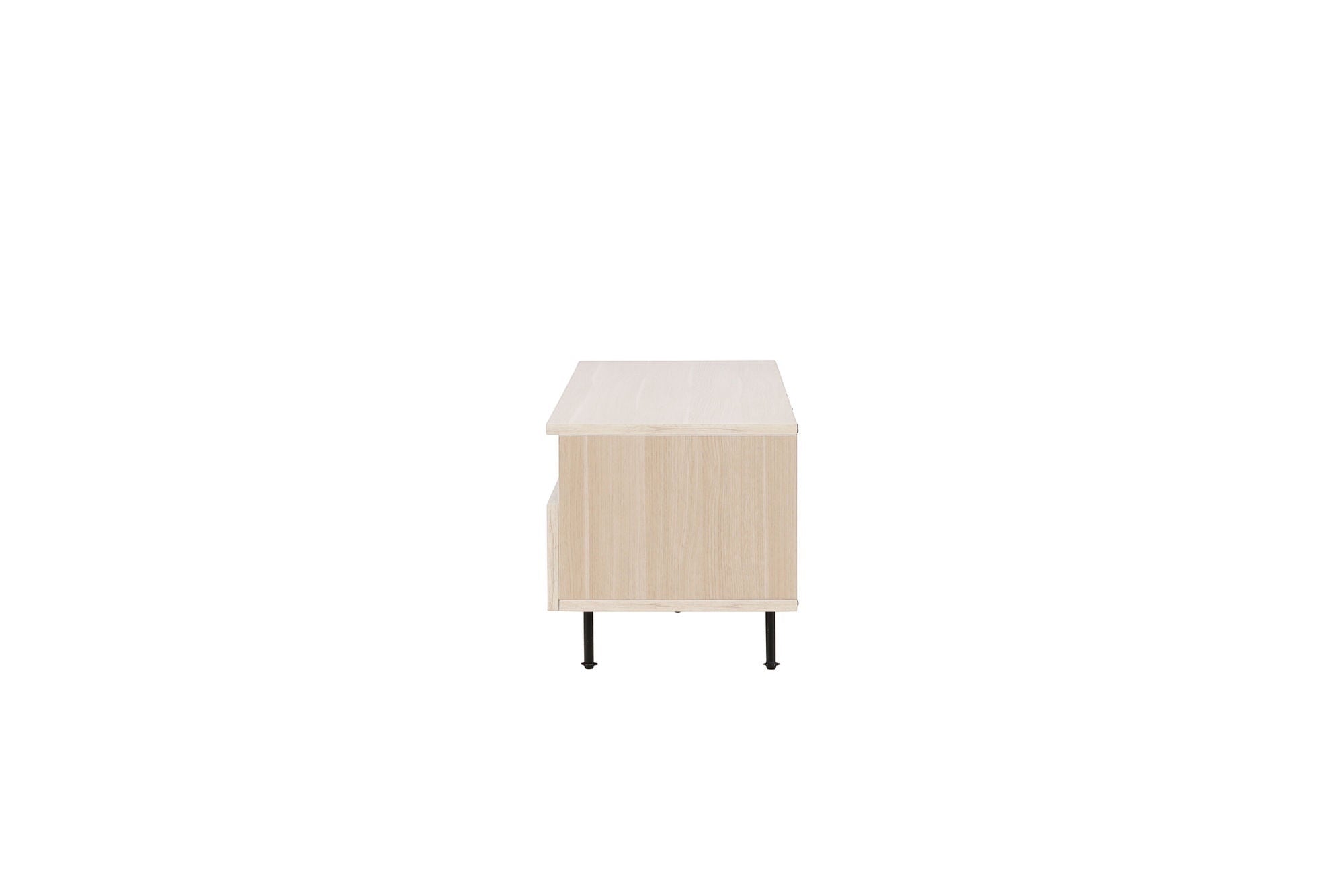 Venture Home Navarra TV bænk - Matte black / Whitewash
