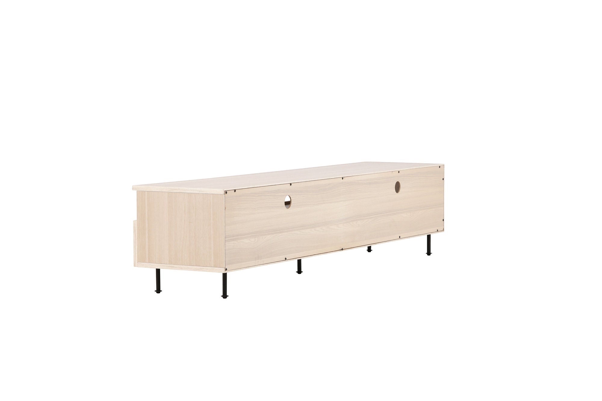 Venture Home Navarra TV bænk - Matte black / Whitewash