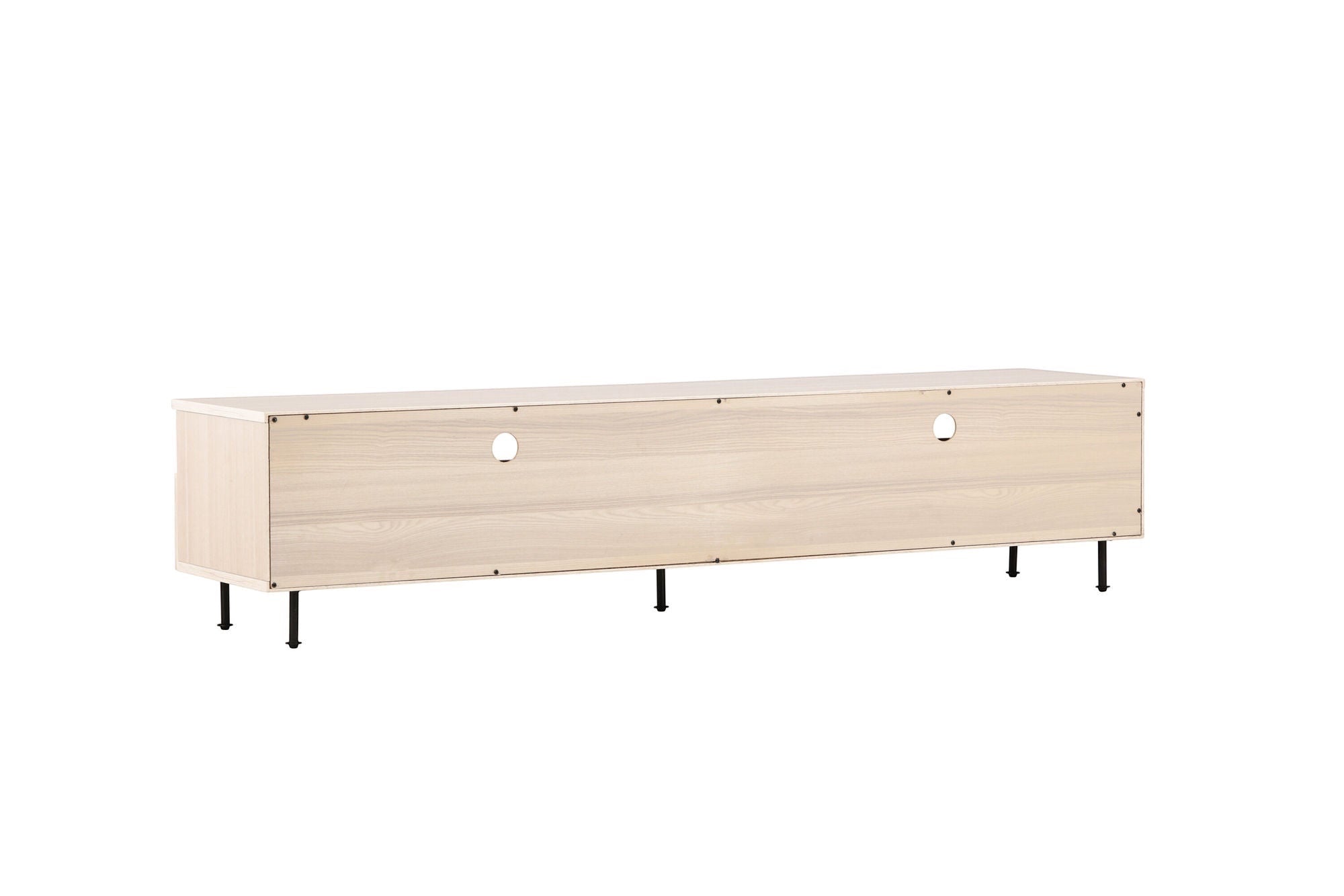 Venture Home Navarra TV bænk - Matte black / Whitewash