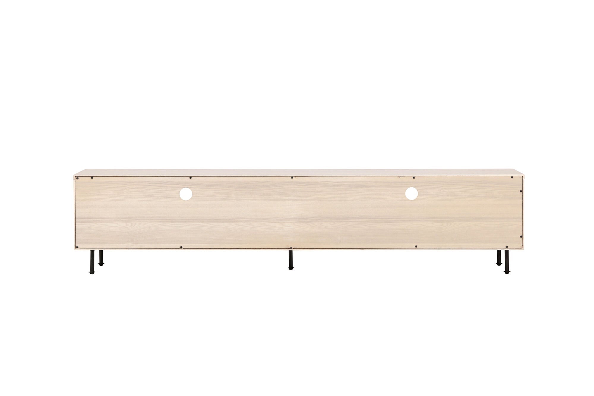 Venture Home Navarra TV bænk - Matte black / Whitewash