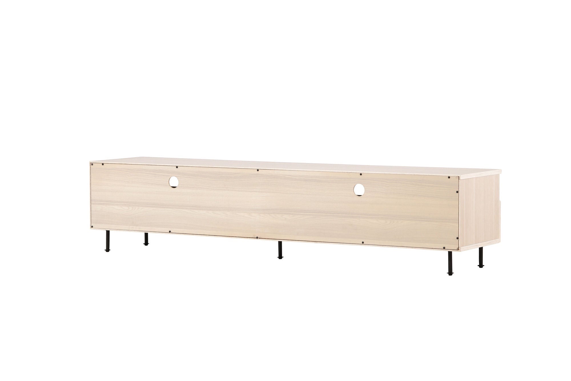 Venture Home Navarra TV bænk - Matte black / Whitewash