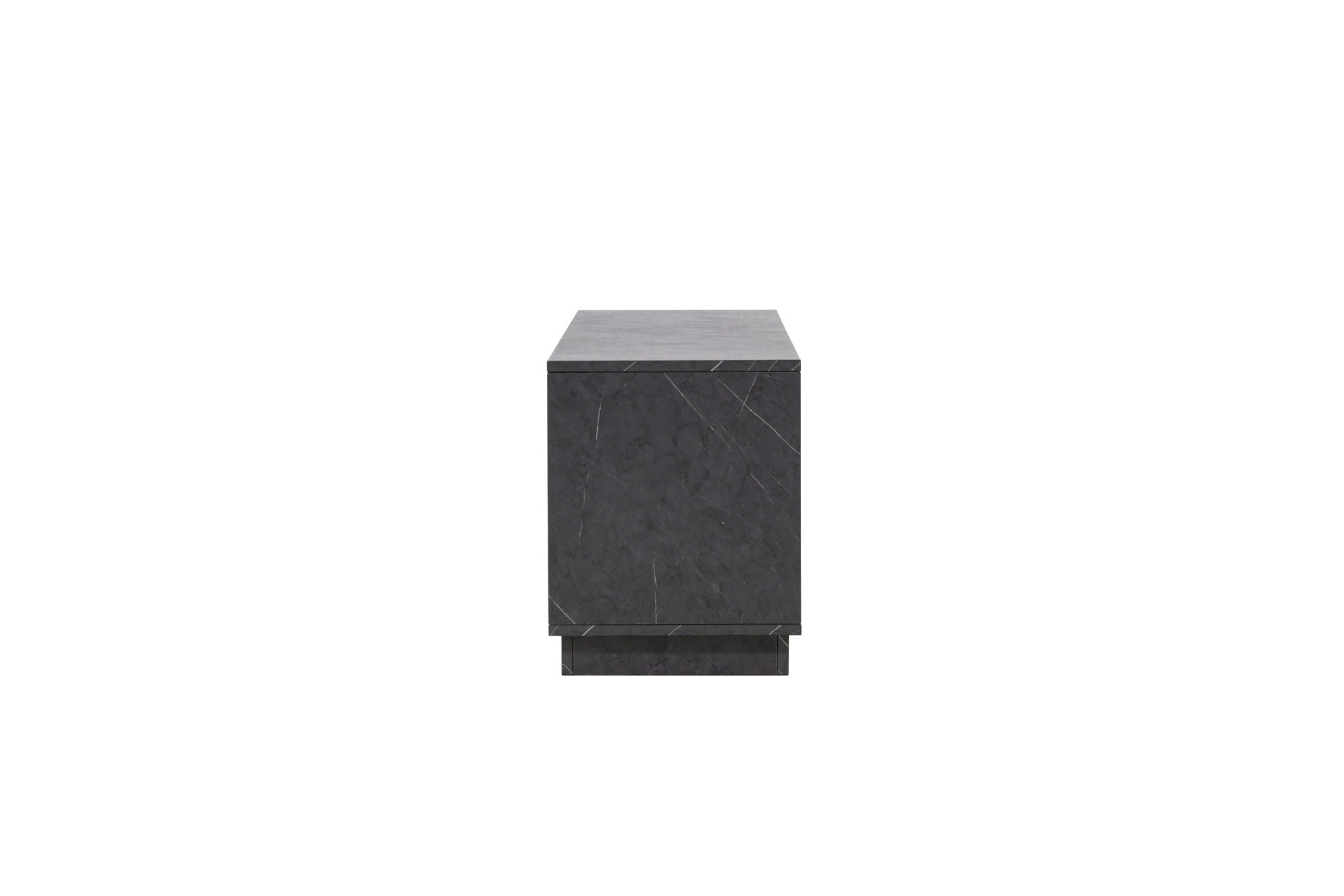 Venture Home Girona TV bænk - Black / Black Melamine