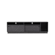Venture Home Girona TV bænk - Black / Black Melamine