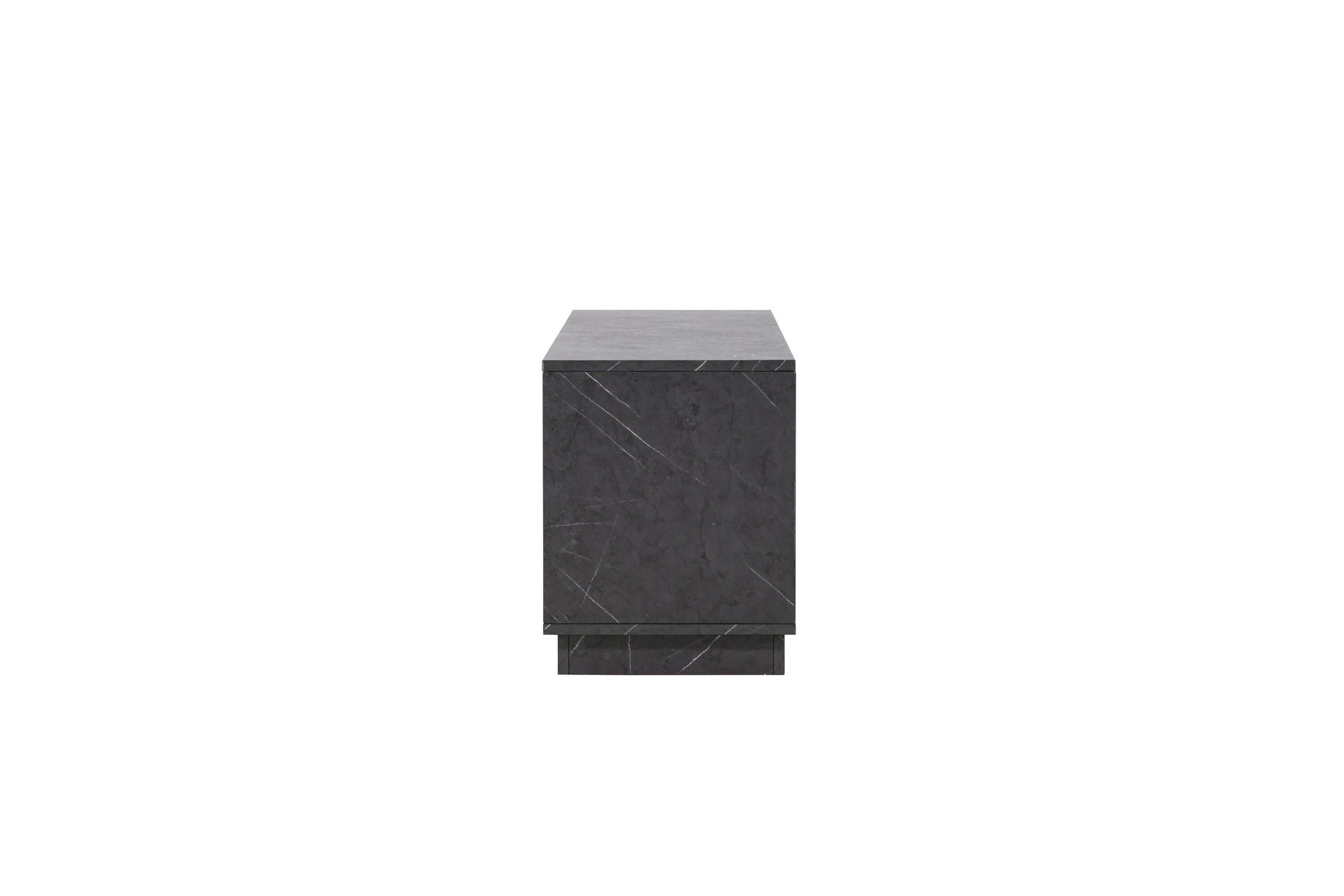 Venture Home Girona TV bænk - Black / Black Melamine