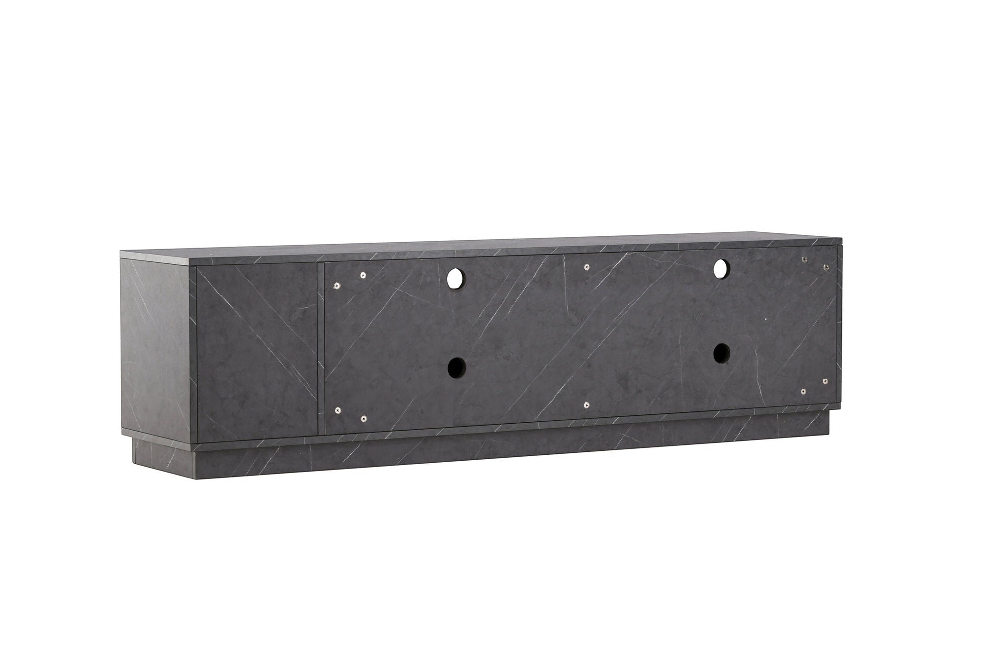 Venture Home Girona TV bænk - Black / Black Melamine