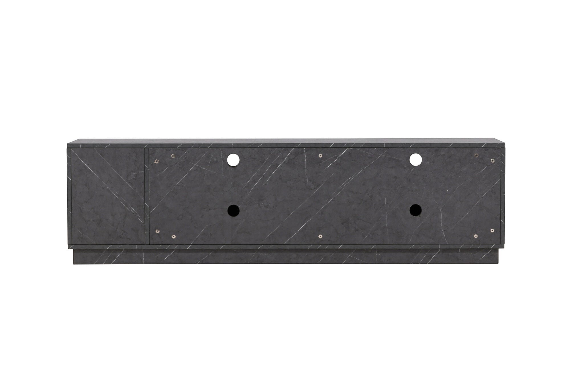 Venture Home Girona TV bænk - Black / Black Melamine