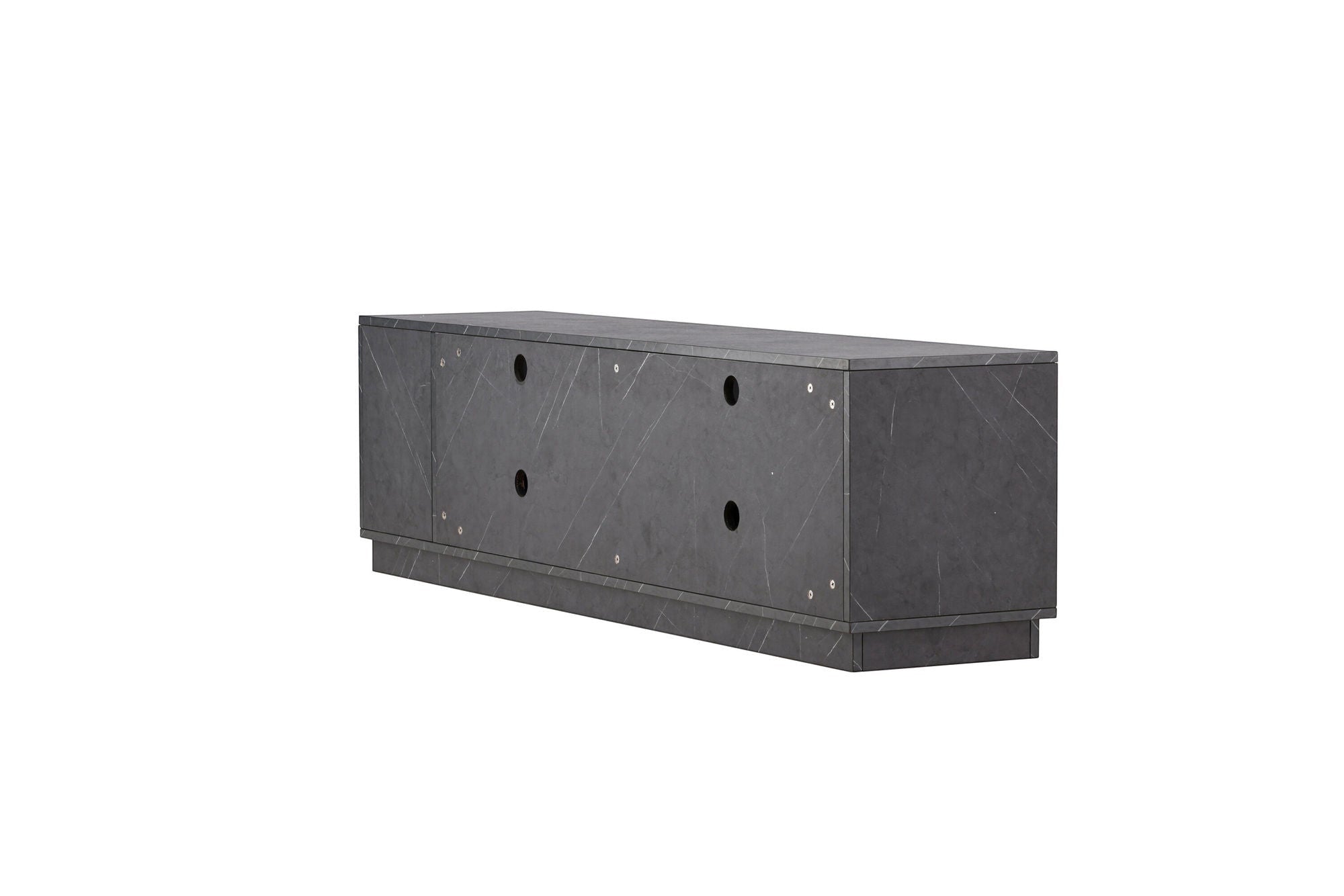 Venture Home Girona TV bænk - Black / Black Melamine