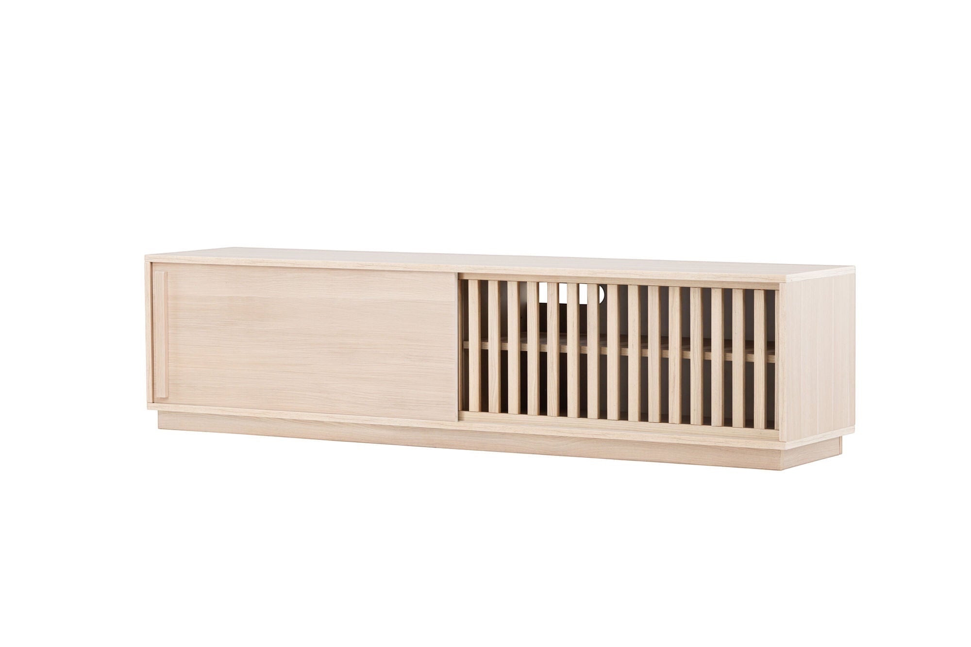 Venture Home Lugo TV bænk - Whitewash / Whitewash Melamine