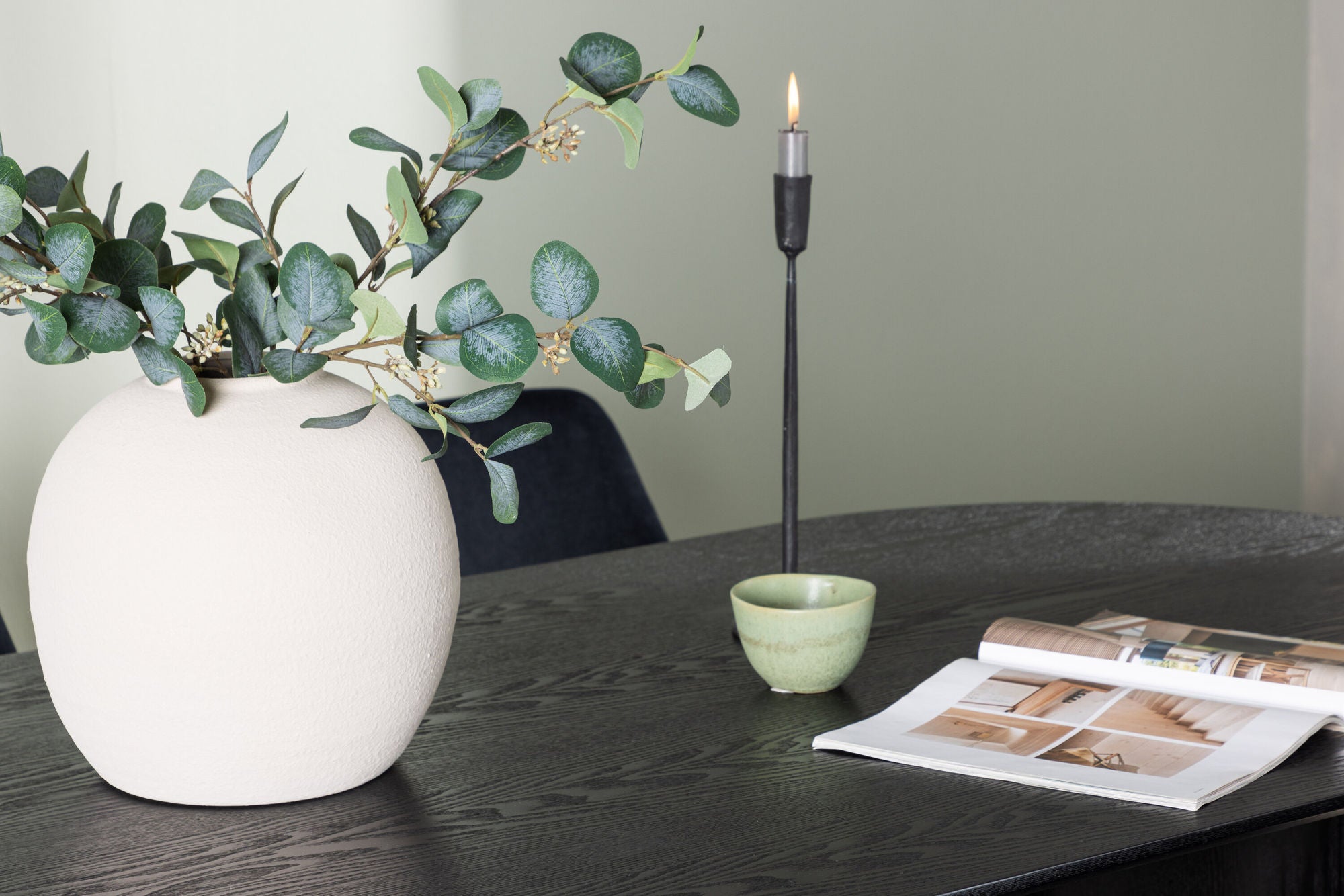 Venture Home Isolde spisebord 180*75 - Black / Black MDF +Night Spisebordsstol - Black / Black Velvet _4