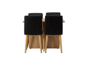 Venture Home Leo spisebord 100*75 - Oaklook / Oaklook MDF +Today Spisebordsstol - Nature / Black PU _4