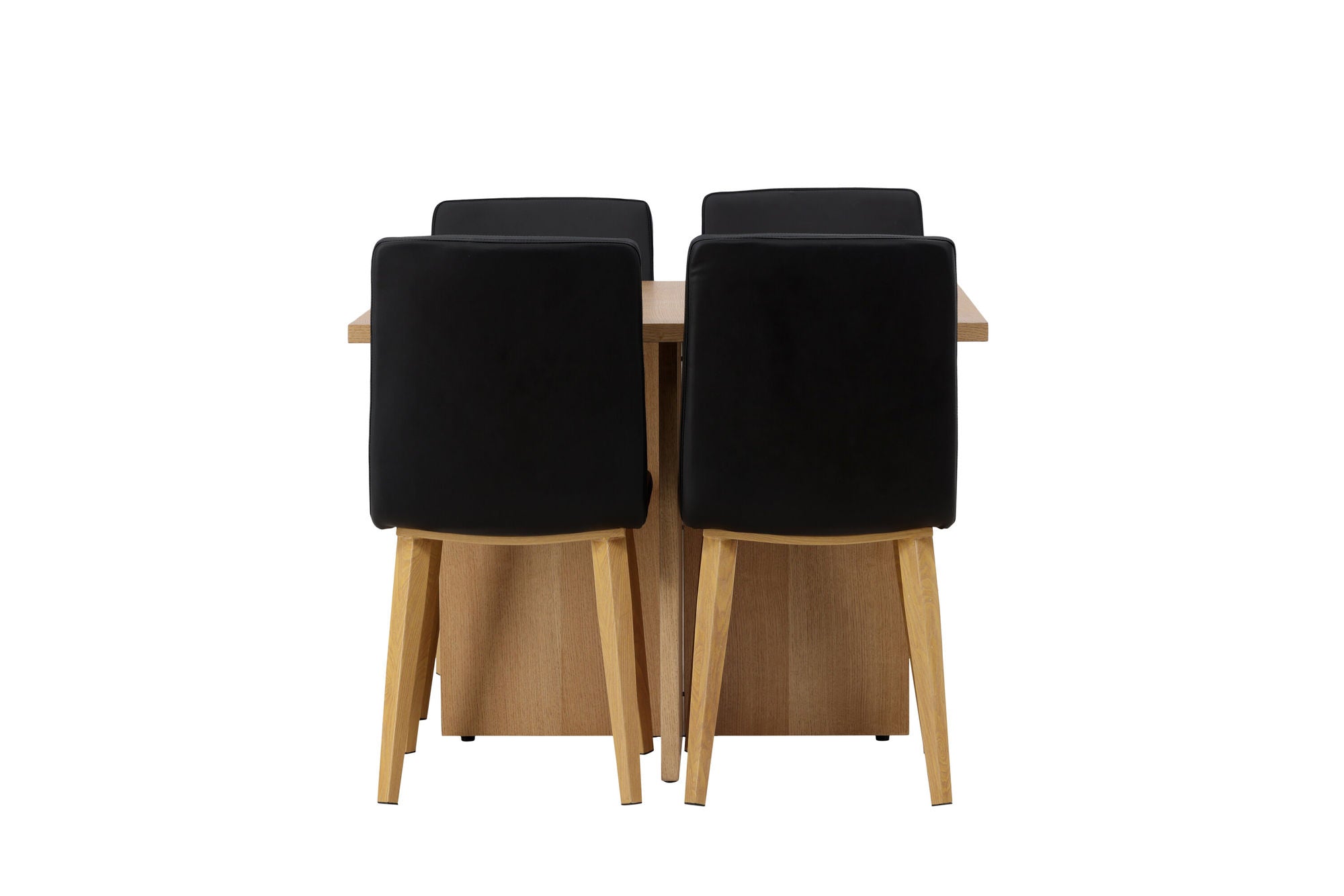 Venture Home Leo spisebord 100*75 - Oaklook / Oaklook MDF +Today Spisebordsstol - Nature / Black PU _4