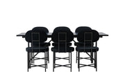 Venture Home Astrid spisebord 200*75 - Matte black / Matte black MDF with veneer +Stella Spisebordsstol - Black / Black Velvet _6