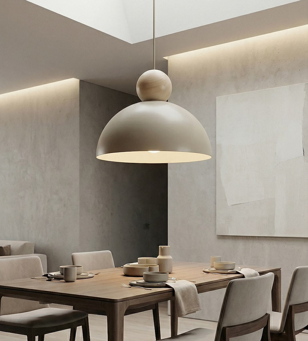 kaki 1 m mokka Loftlampe