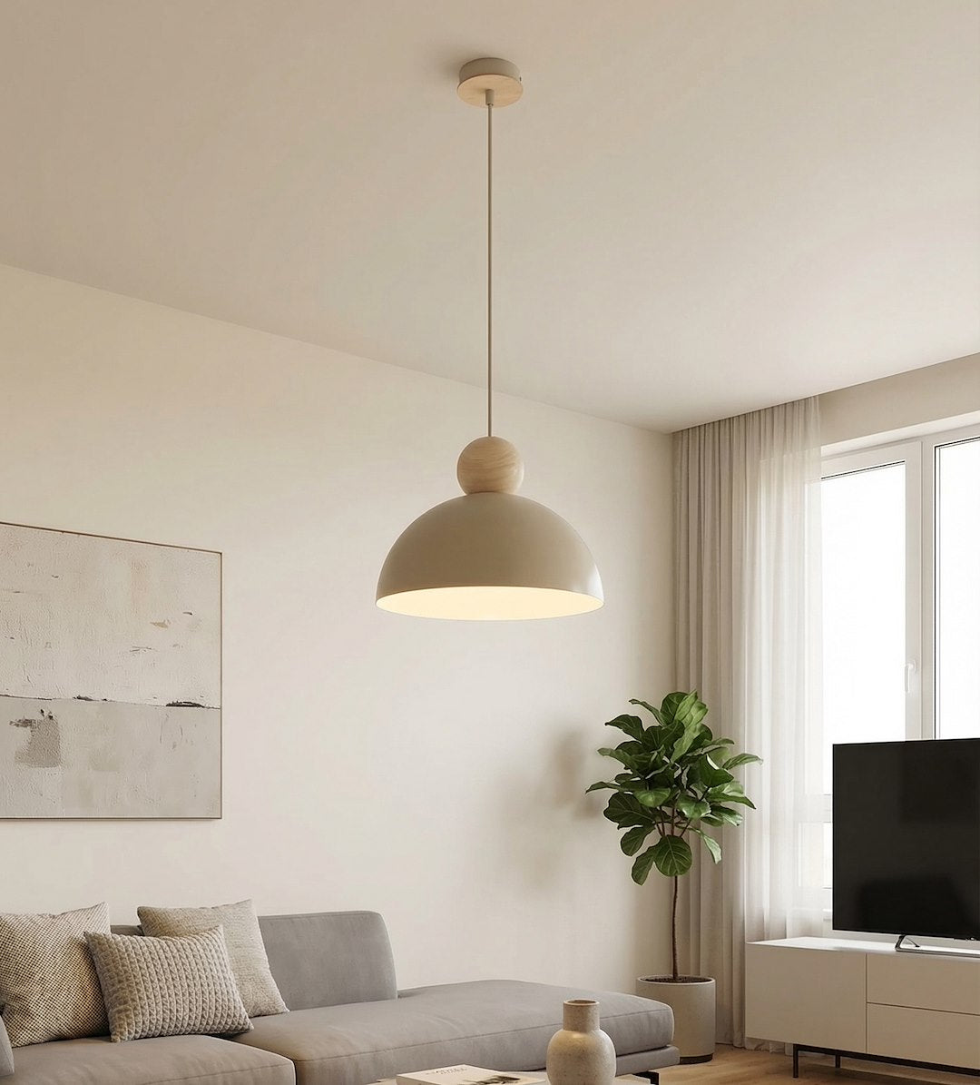 kaki 1 m mokka Loftlampe