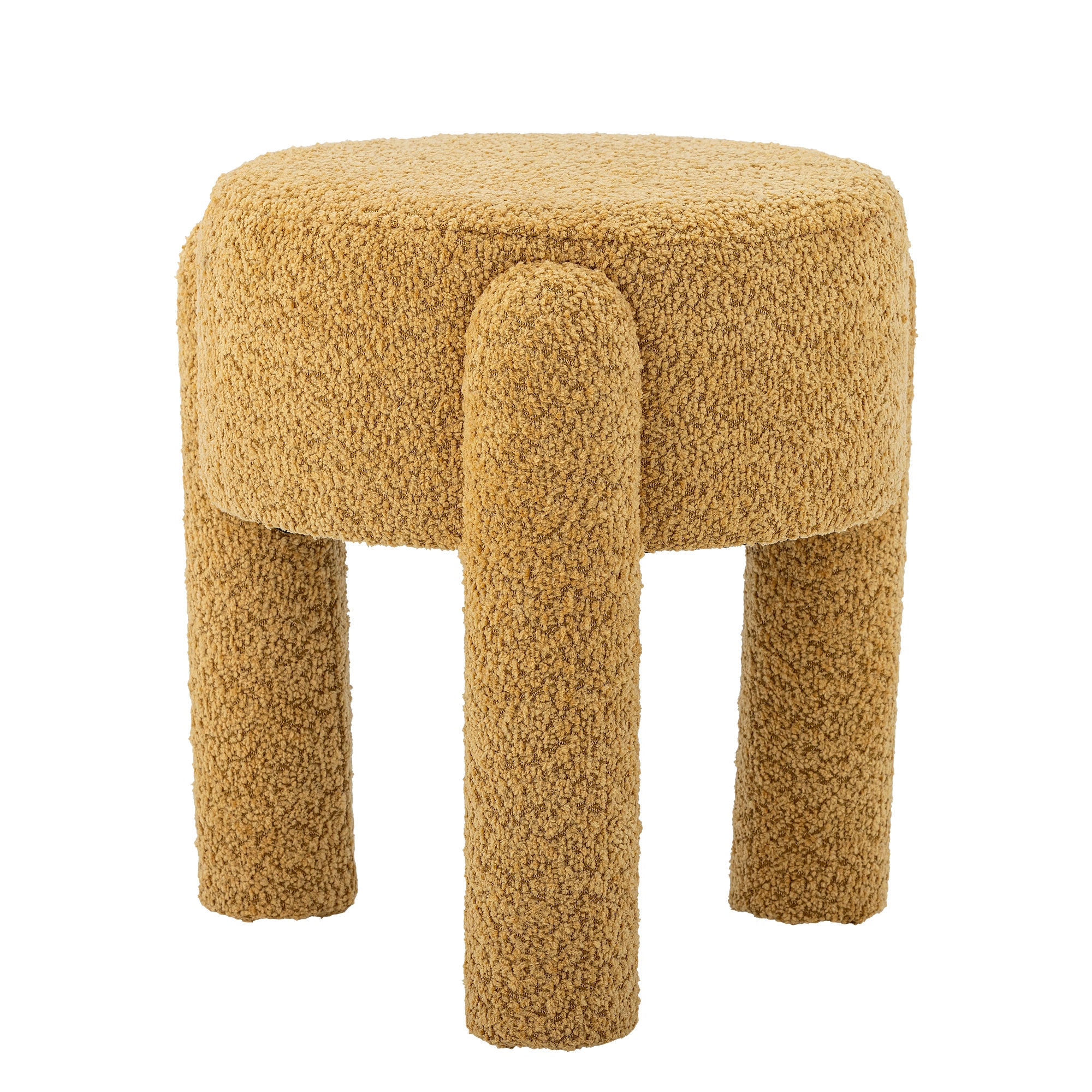 Bloomingville Bruno Taburet, Gul, Polyester