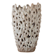 Bloomingville Eunice Deko Vase, Hvid, Stentøj