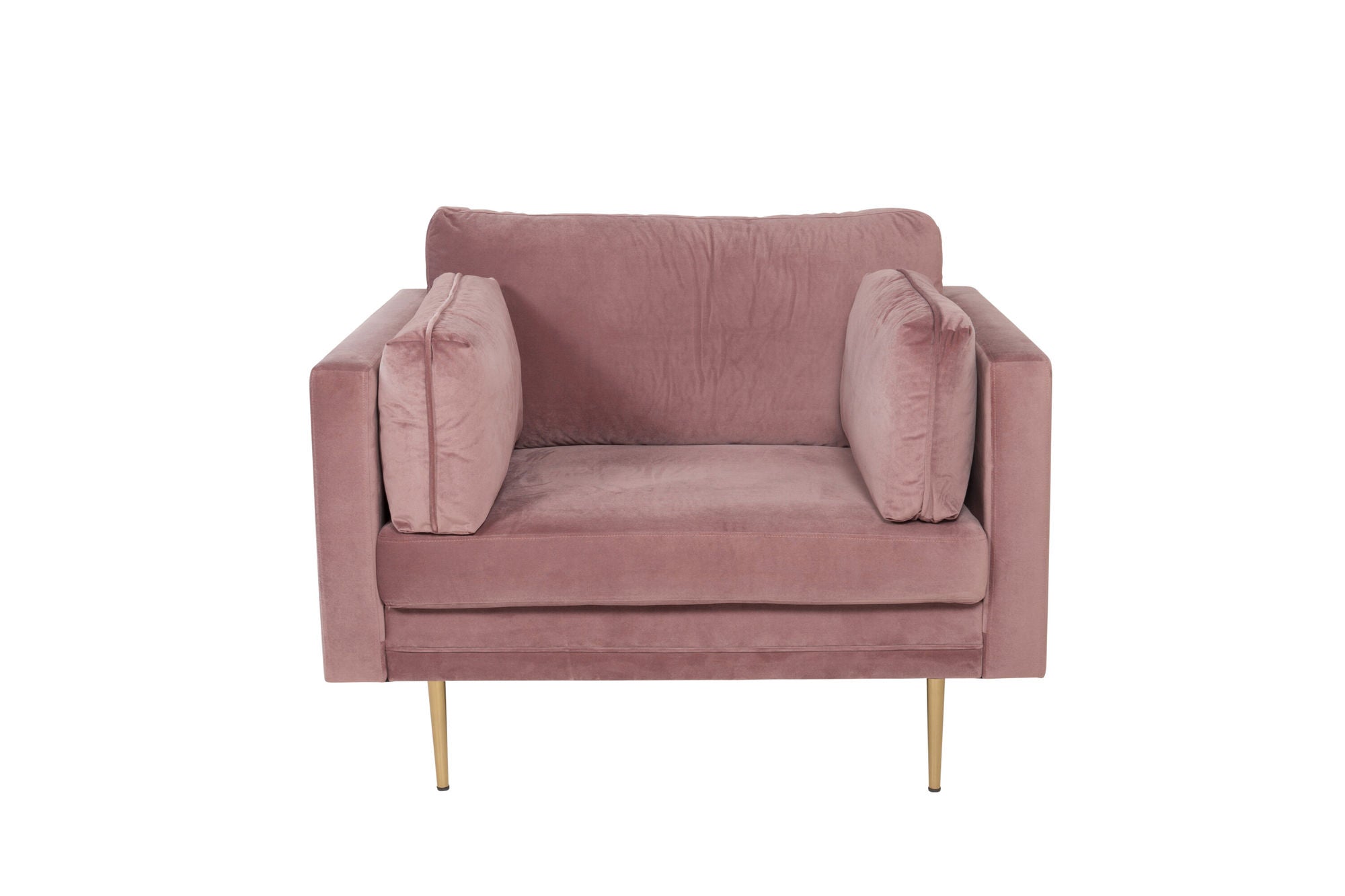Venture Home Boom - Single stol Velvet - Dusty pink