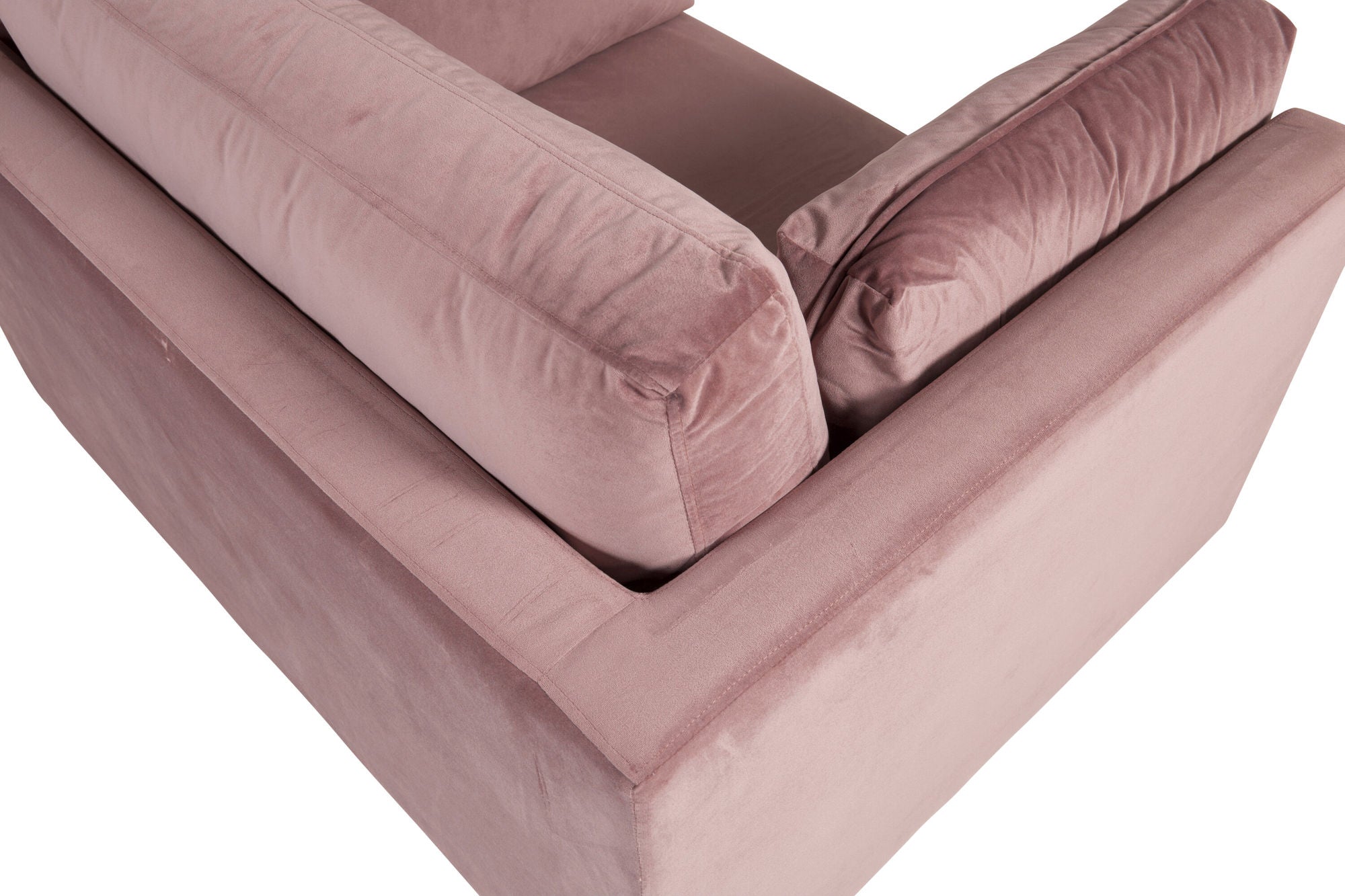 Venture Home Boom - Single stol Velvet - Dusty pink