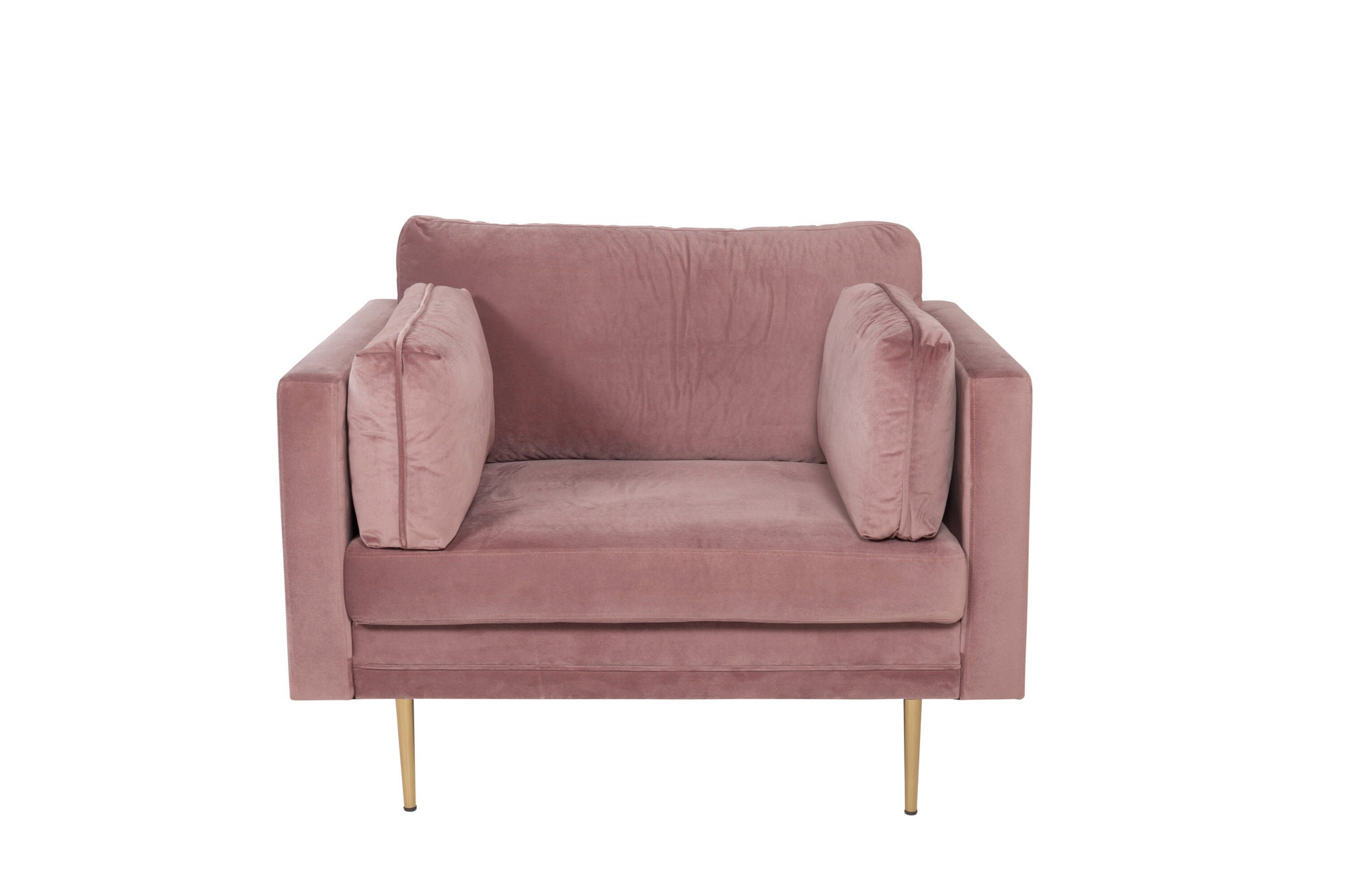 Venture Home Boom - Single stol Velvet - Dusty pink